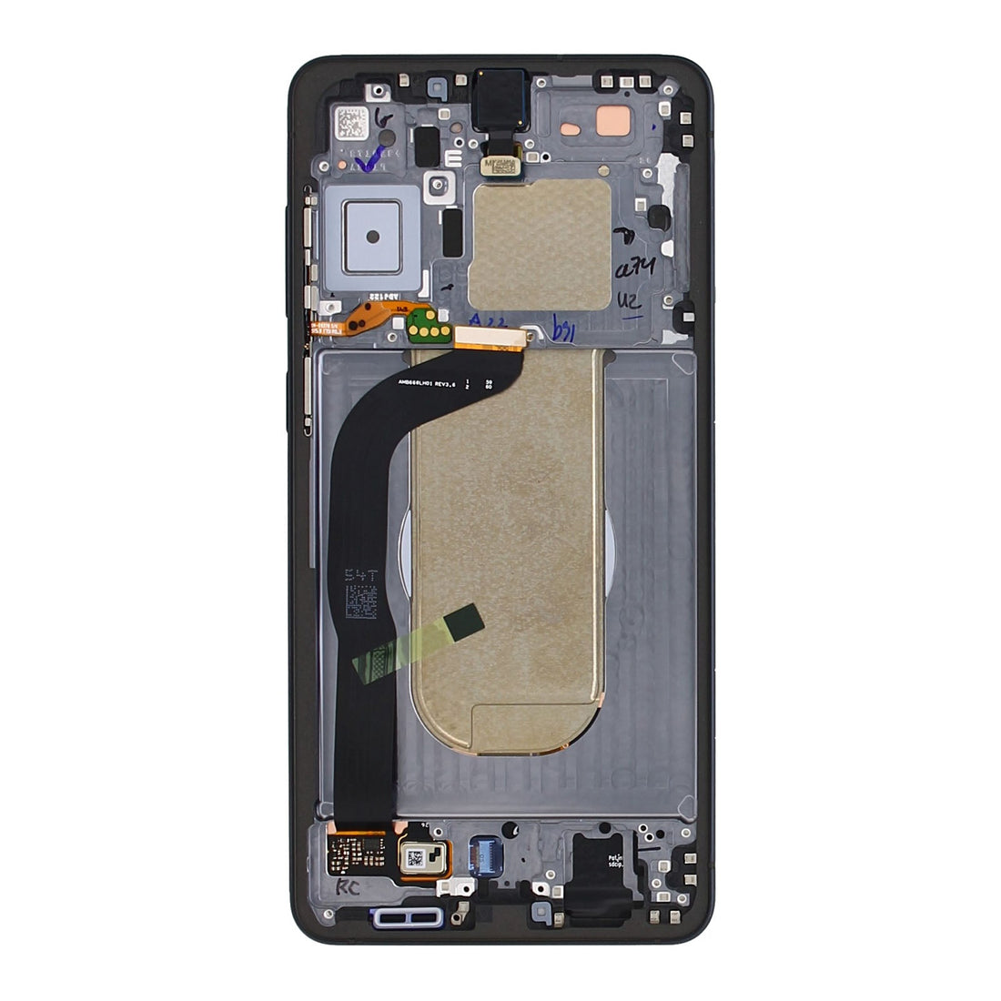 Samsung Galaxy S25 Edge S937B Display And Digitizer With Frame Titanium Jetblack Service Pack