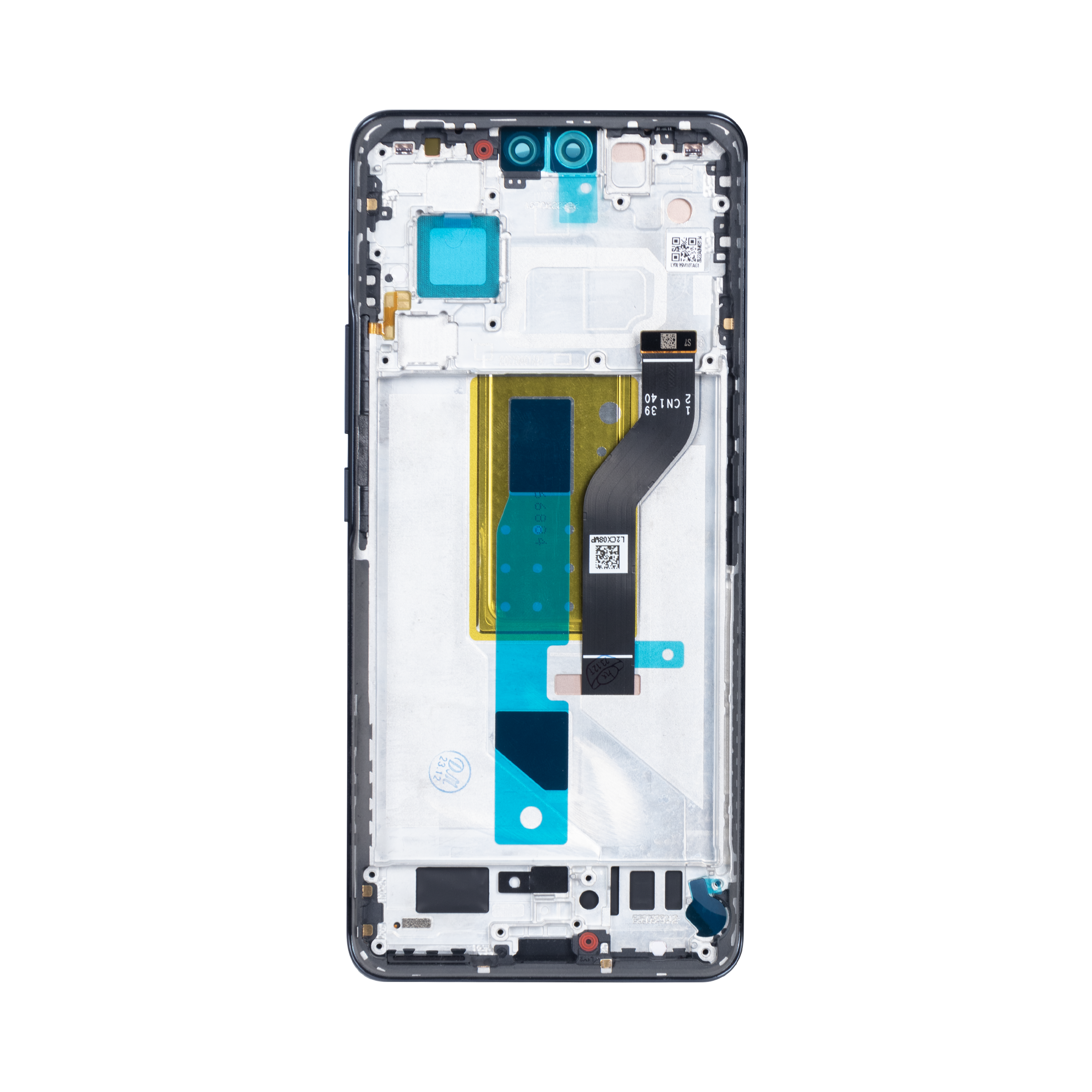 شاشة Xiaomi 13 Lite ومحول رقمي مع إطار أسود أصلي