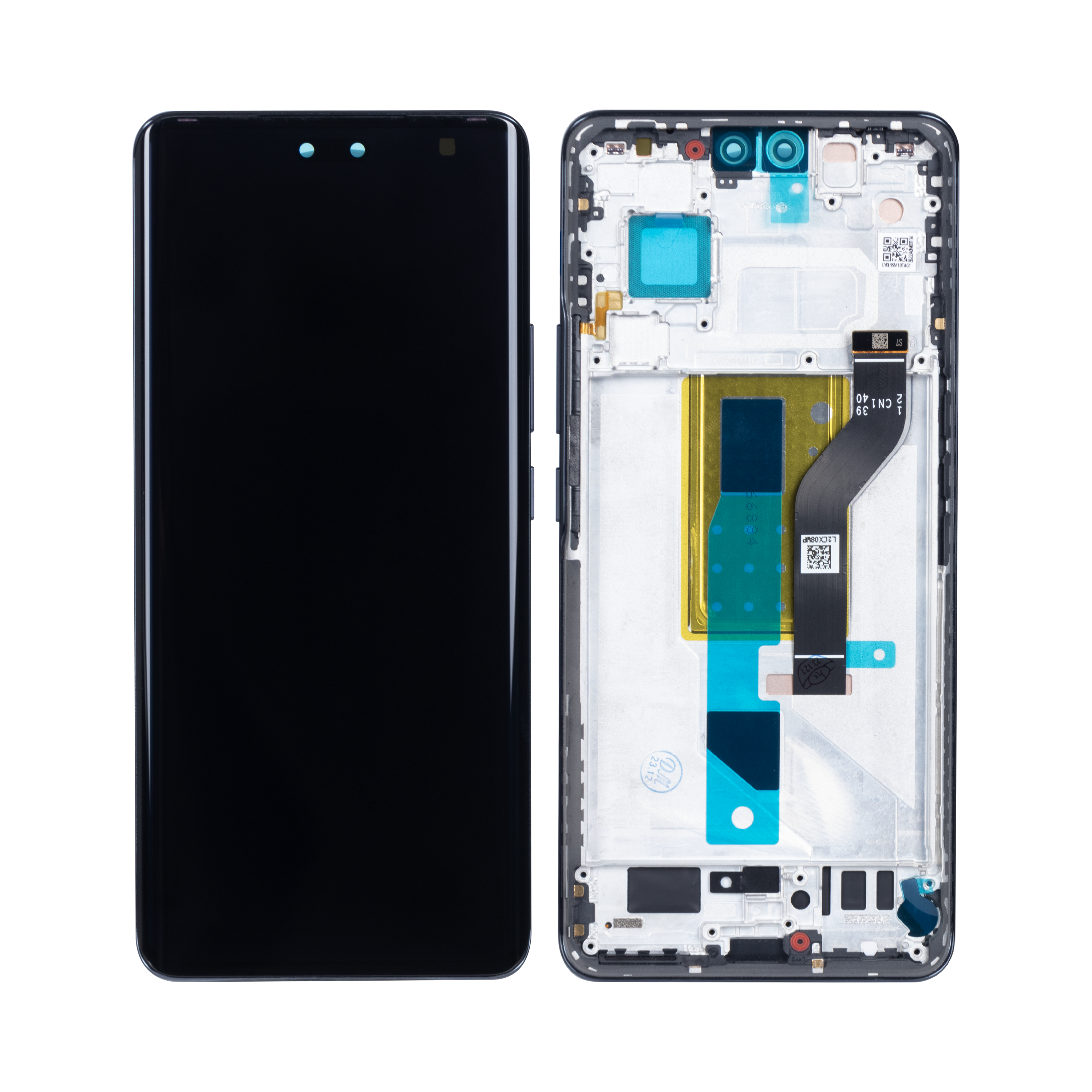 شاشة Xiaomi 13 Lite ومحول رقمي مع إطار أسود أصلي