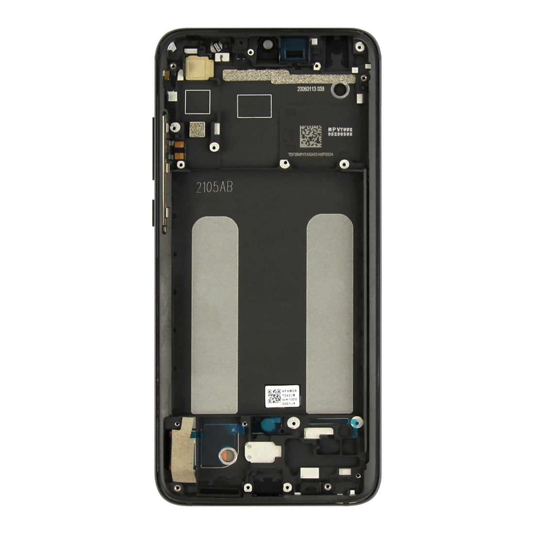 Xiaomi Mi 9 Lite Display And Digitizer With Frame Black Service Pack