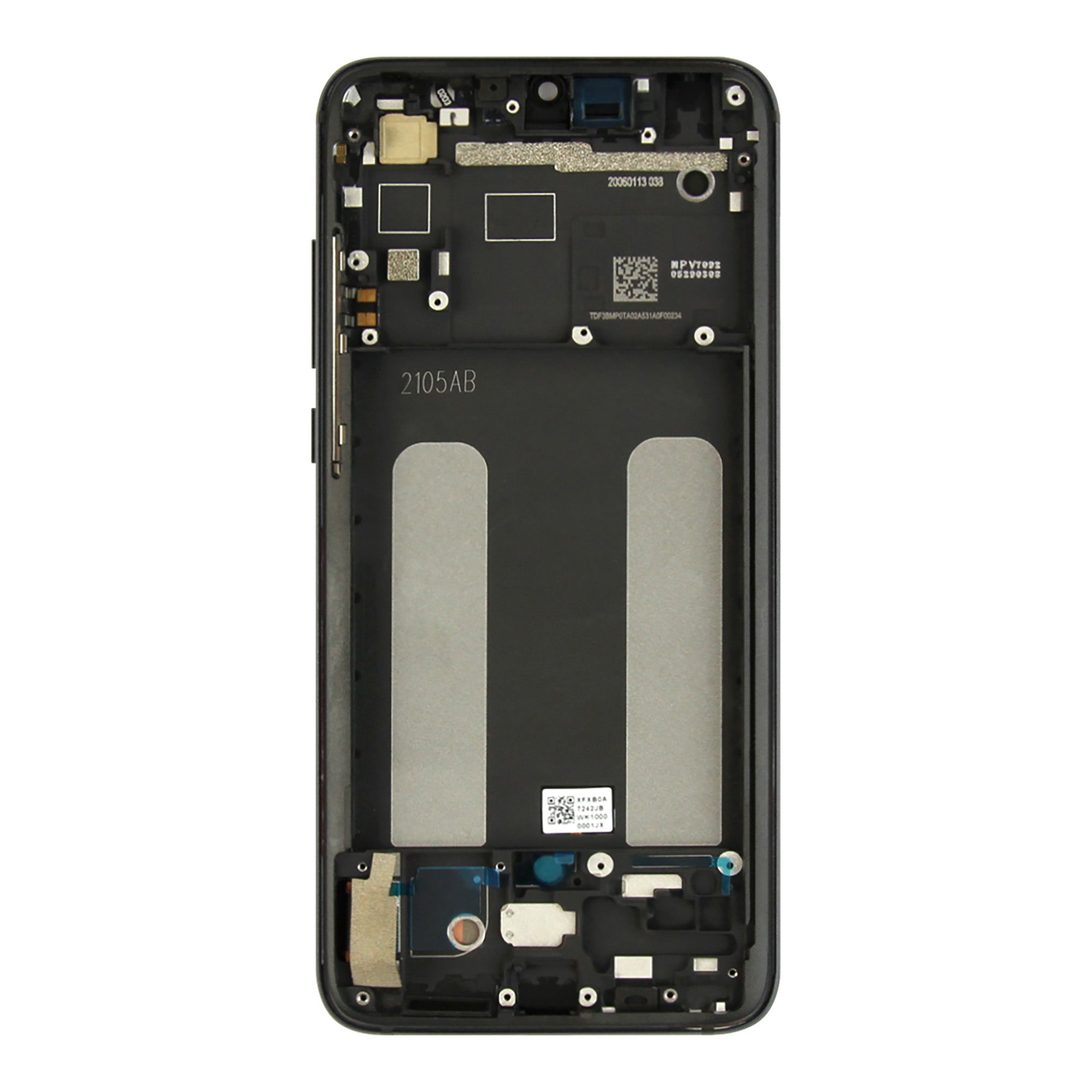 Ecrã e Digitalizador Xiaomi Mi 9 Lite com Moldura Preto Service Pack