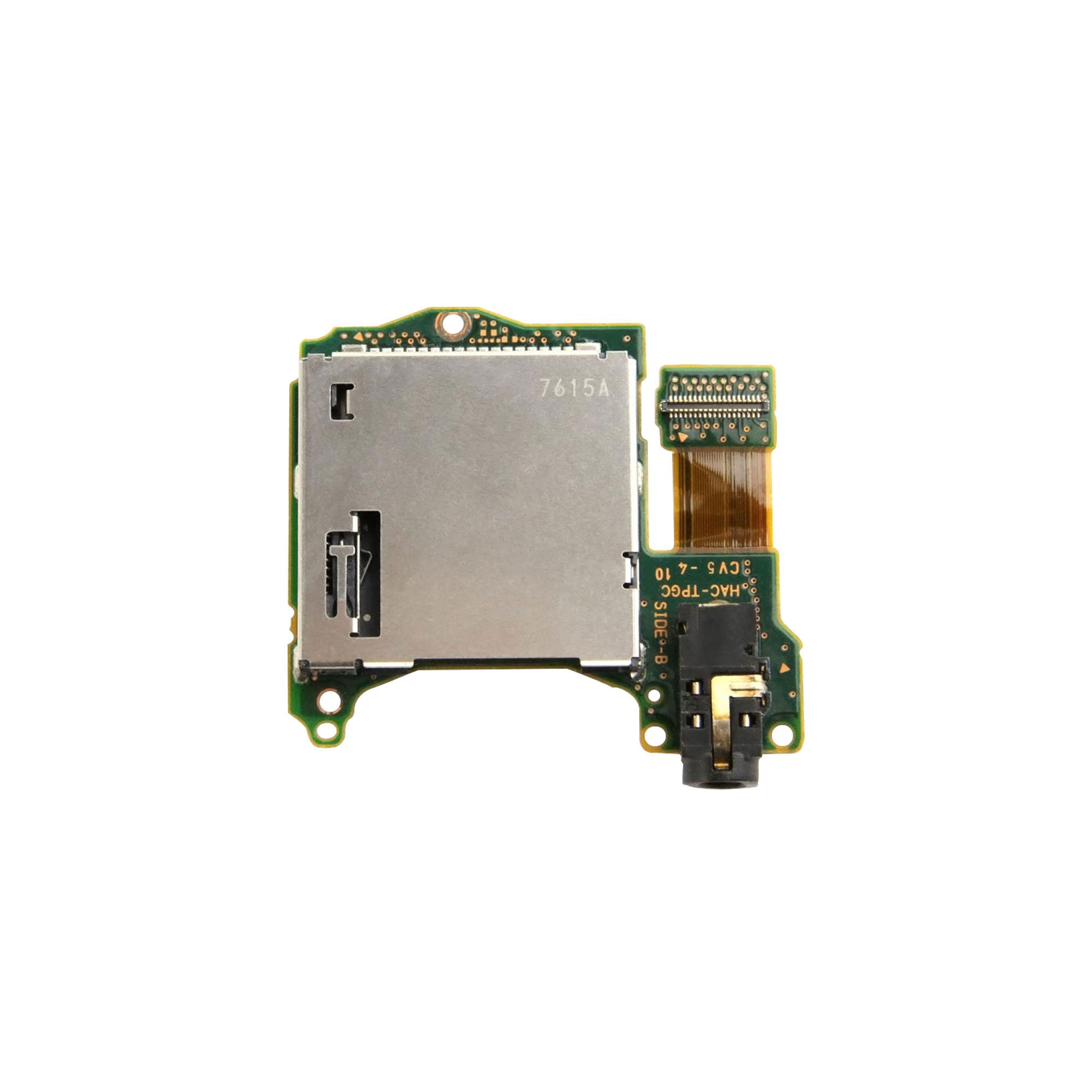 For NintendoSwitch Game Cartridge Card Reader Slot And Audio Port PCB Silver OEM