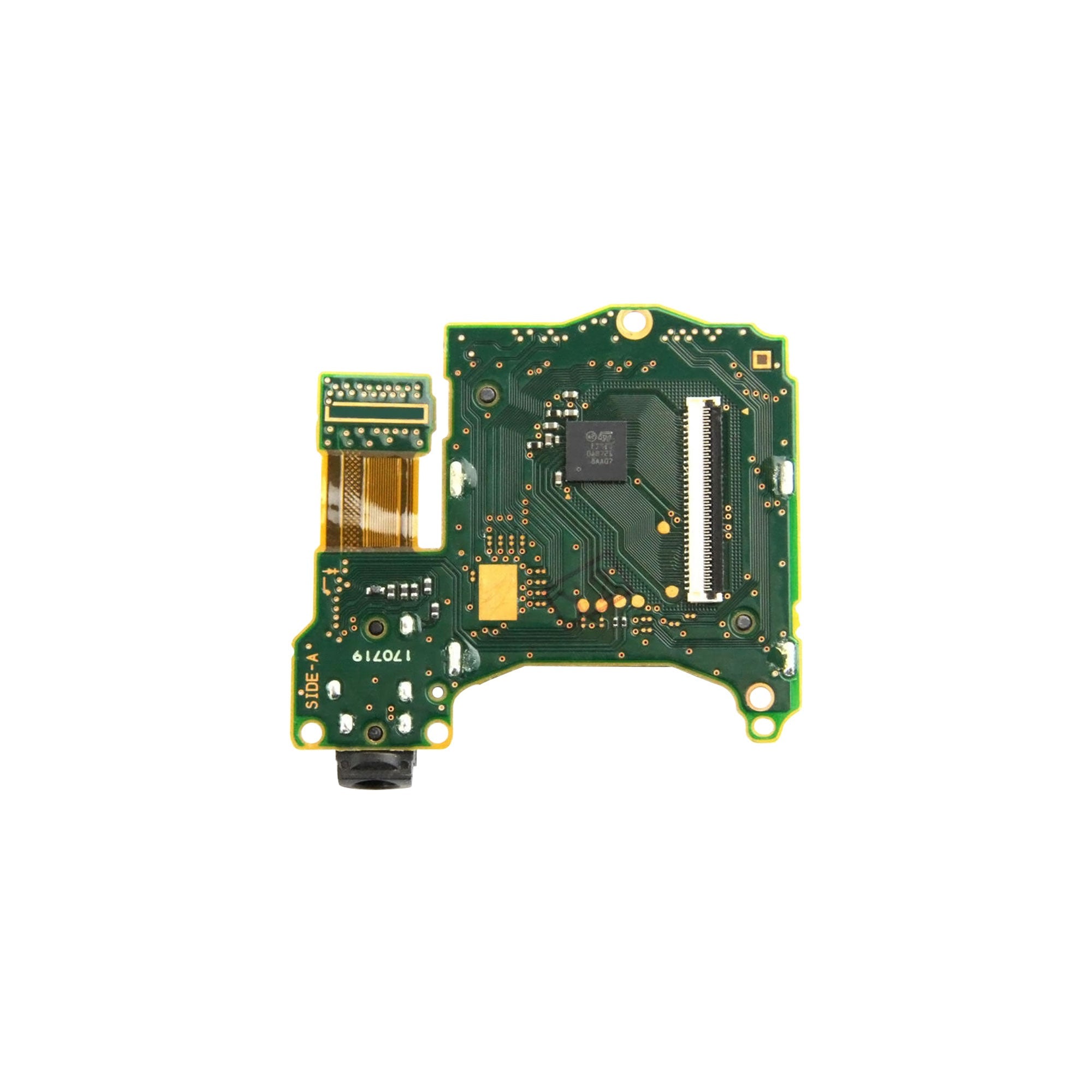 For NintendoSwitch Game Cartridge Card Reader Slot And Audio Port PCB Silver OEM