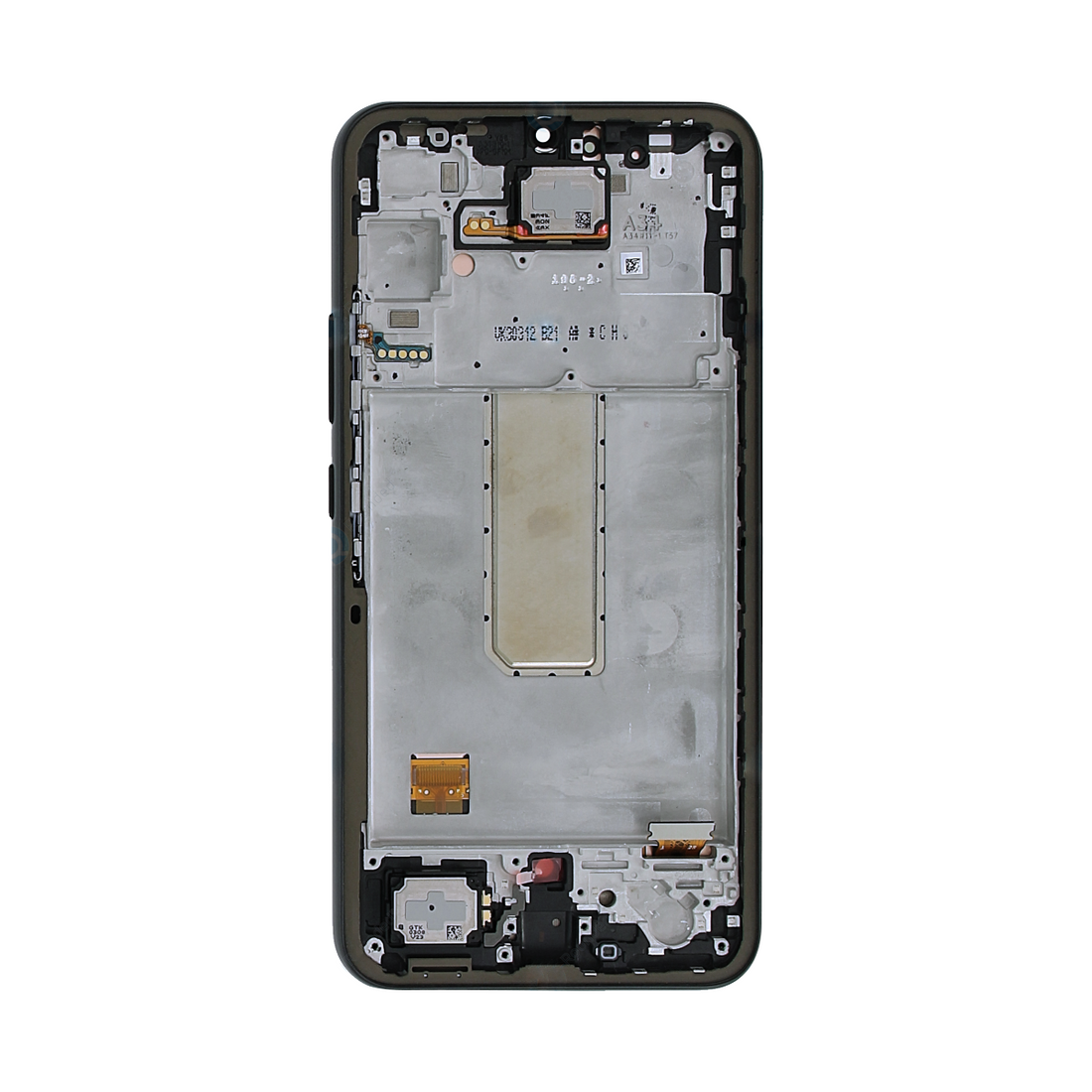 Ecrã e Digitalizador Samsung Galaxy A34 5G A346B com Estrutura Preto Service Pack