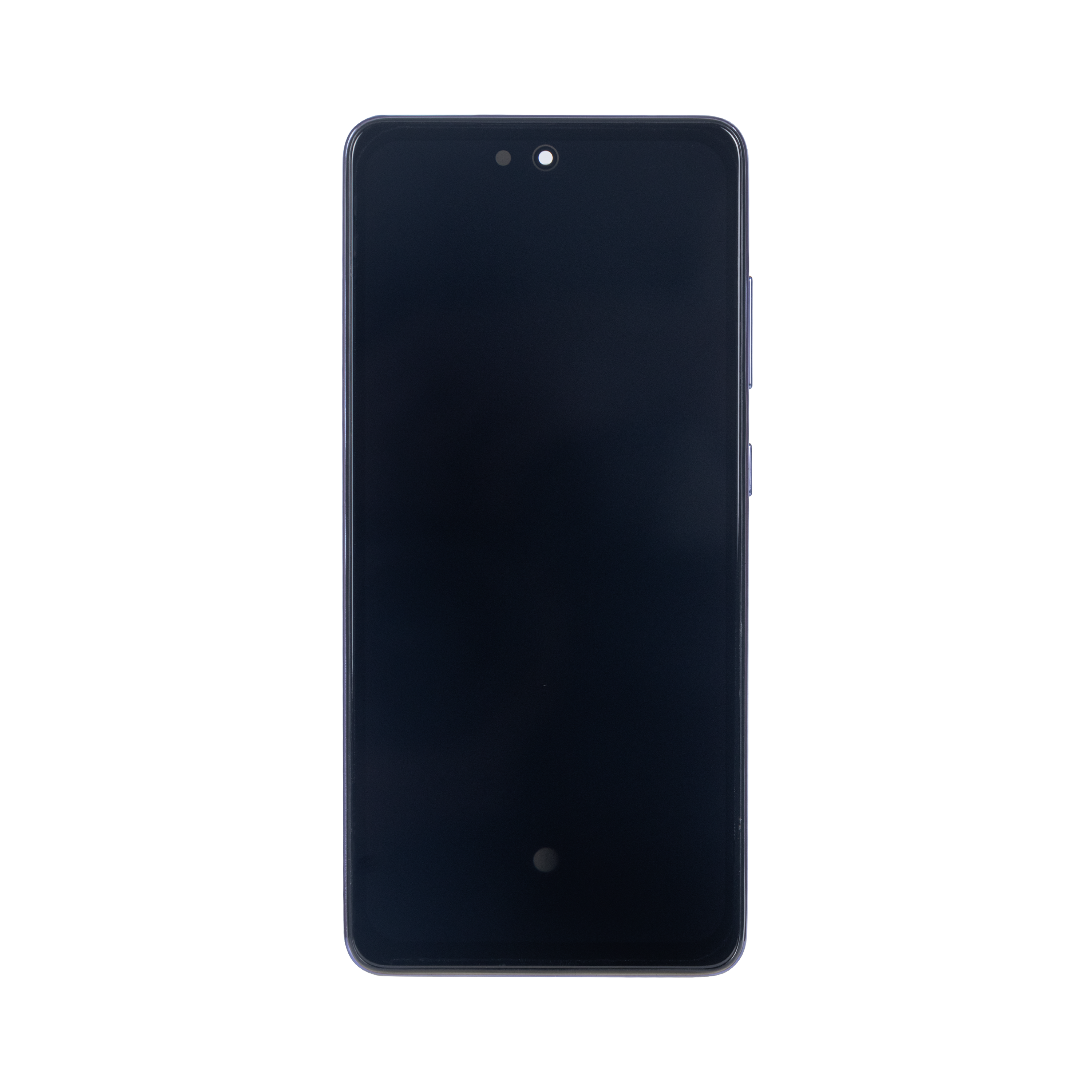 شاشة وديجتايزر مع إطار لهاتف Samsung Galaxy A52 4G A525F بنفسجي رائع Soft-OLED