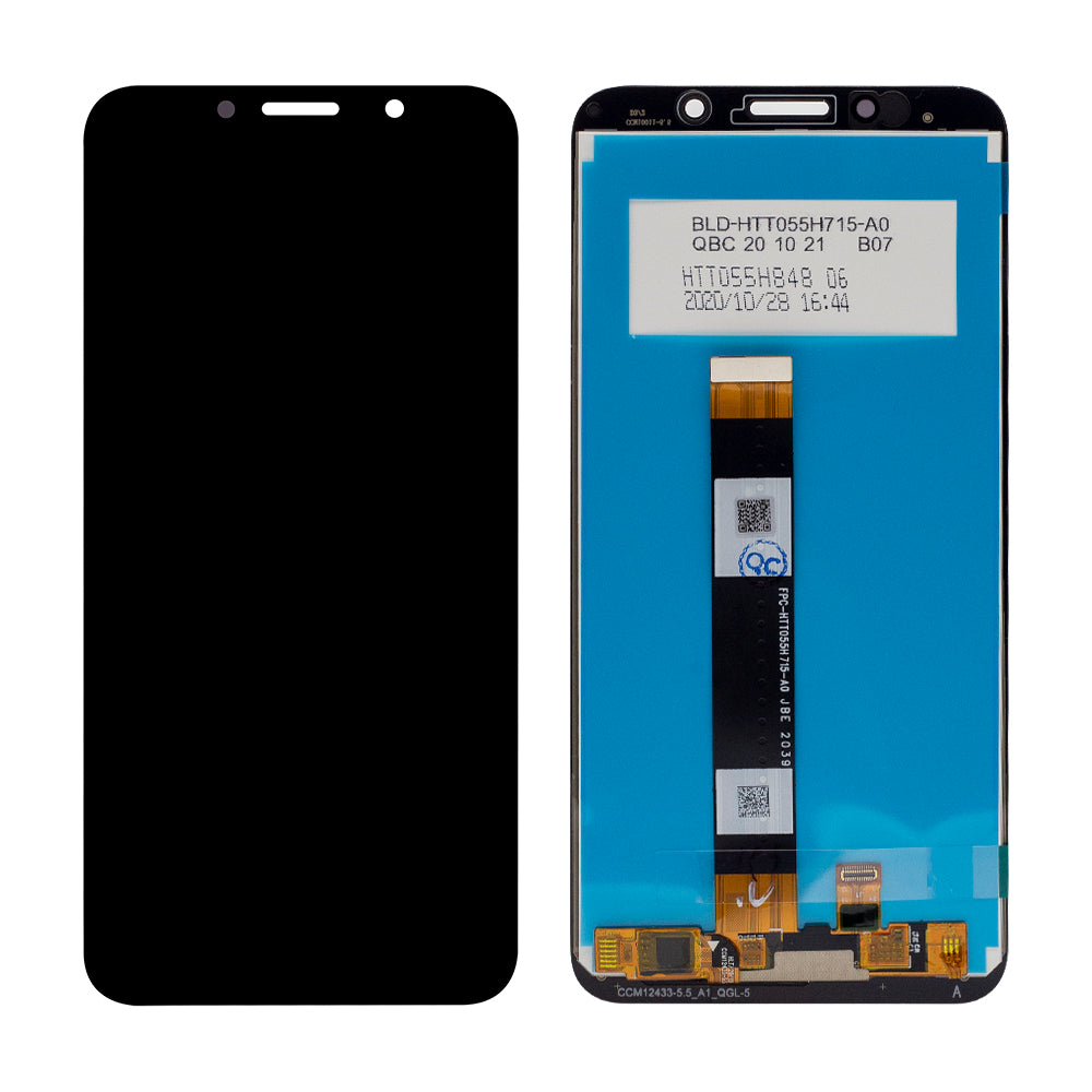 Ecrã e Digitalizador Huawei Y5p sem Moldura Preto OEM