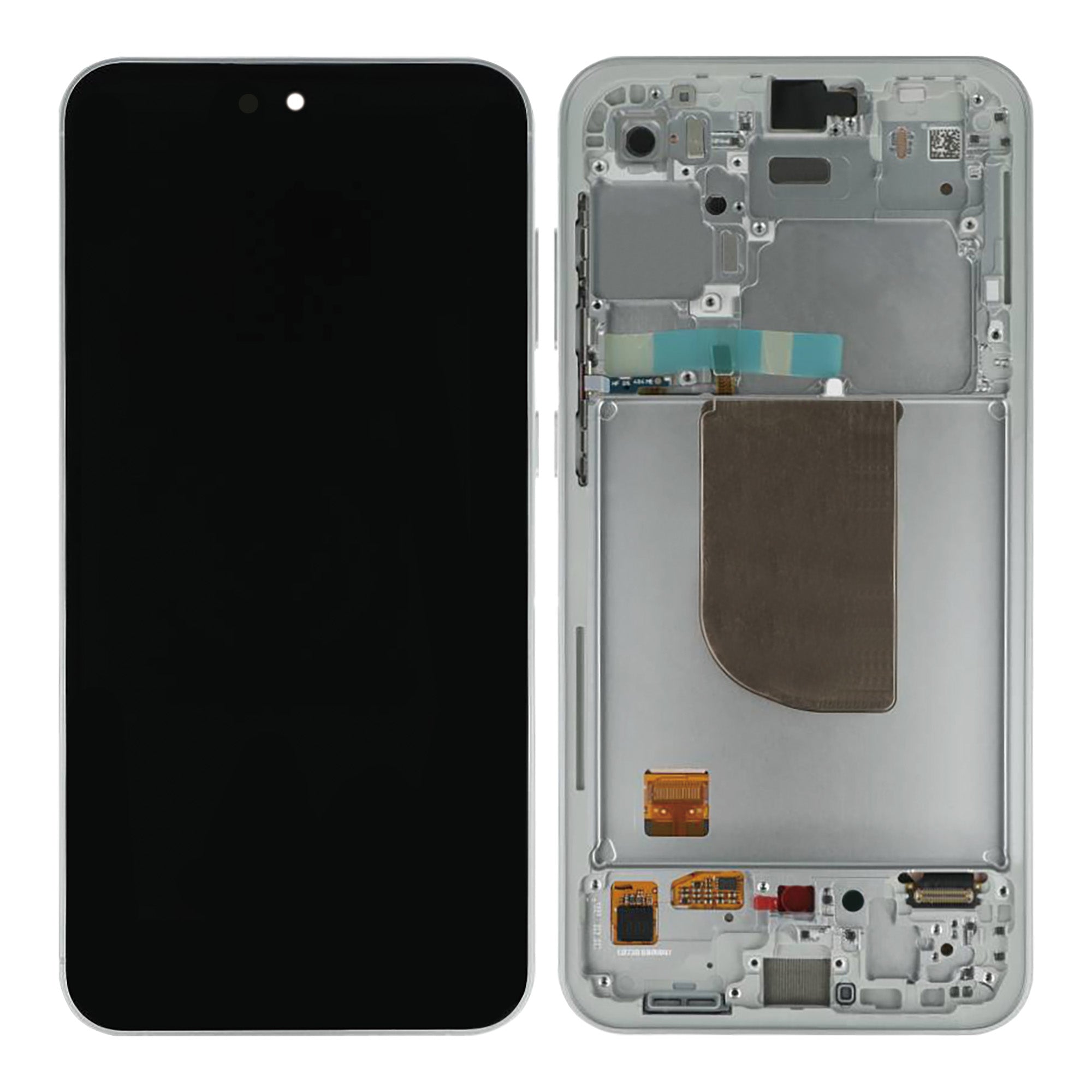 شاشة وديجتايزر Samsung Galaxy S23 FE S711B مع إطار، ألوان النعناع، الكريمي، البنفسجي، النيلي، تانجرين - حزمة خدمة