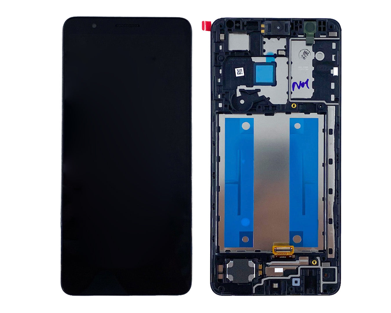 Samsung Galaxy A01 Core A013F Ecrã e Digitalizador com Aro Preto - Service Pack