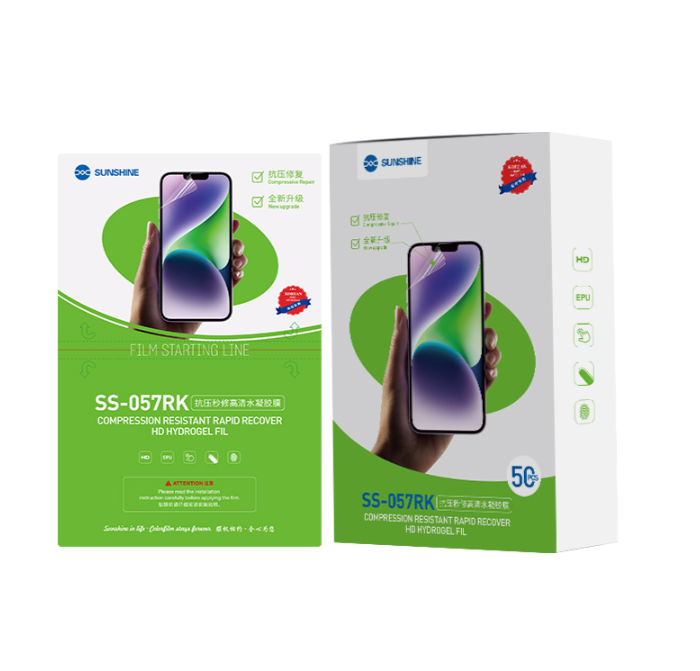 SUNSHINE SS-057RK غشاء هيدروجيل عالي الدقة مضاد للإجهاد فوري الإصلاح (50 قطعة)