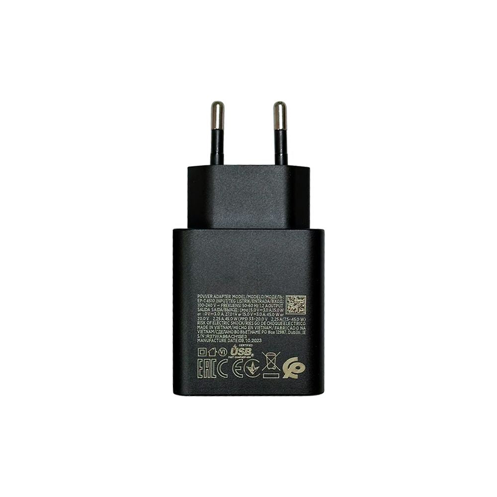 Carregador Samsung Super Rápido EP-T4510 45W Preto Original Bulk