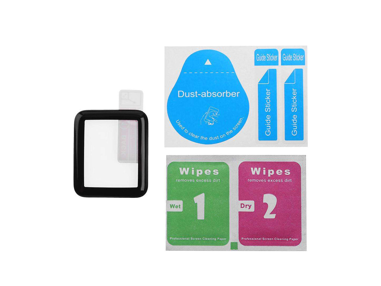 Tempered Glass 6D For Apple Watch Series (38mm) Black
