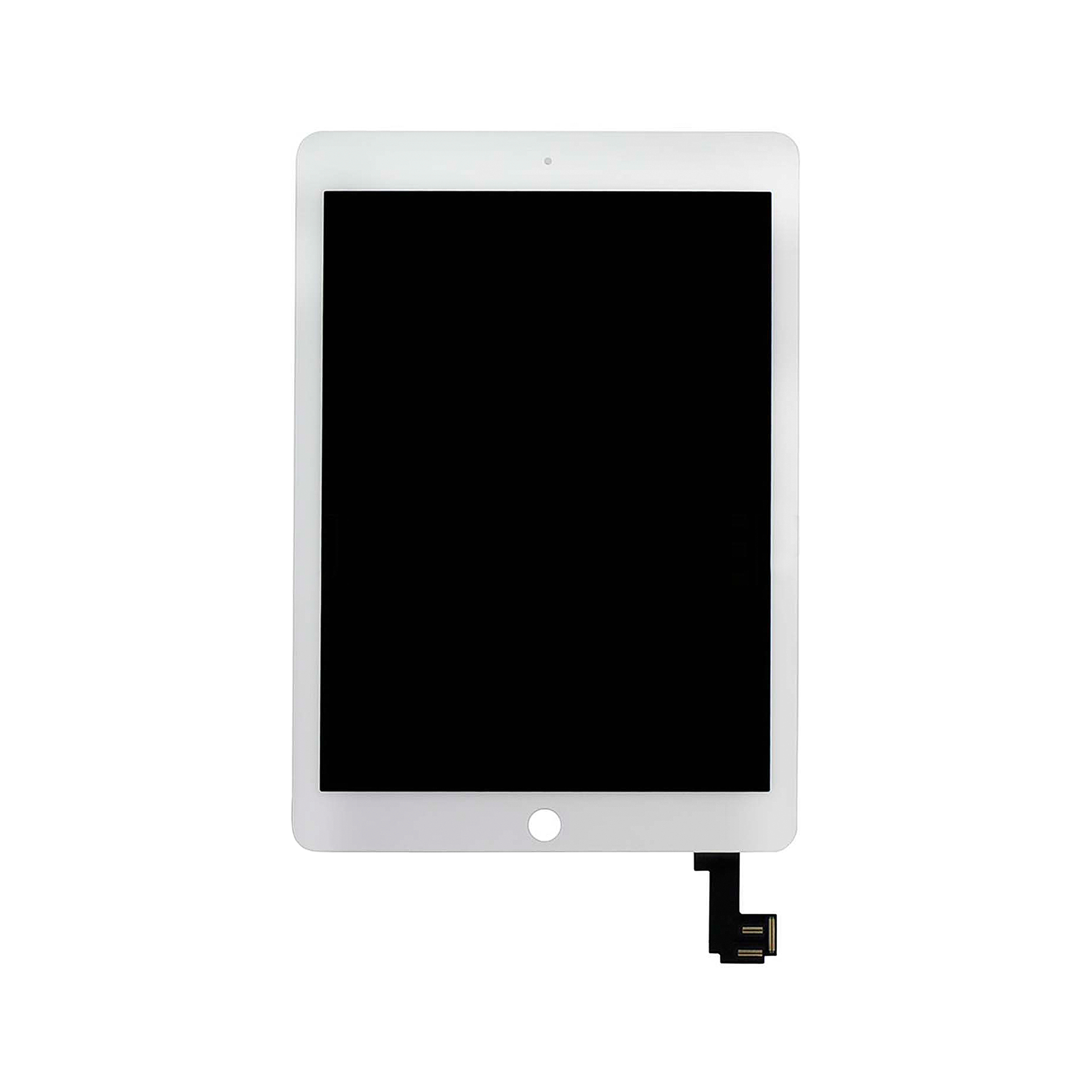شاشة عرض وجهاز رقمي مجدد باللون الأبيض لجهاز Apple iPad Air 2 مقاس 9.7 بوصة (2014)
