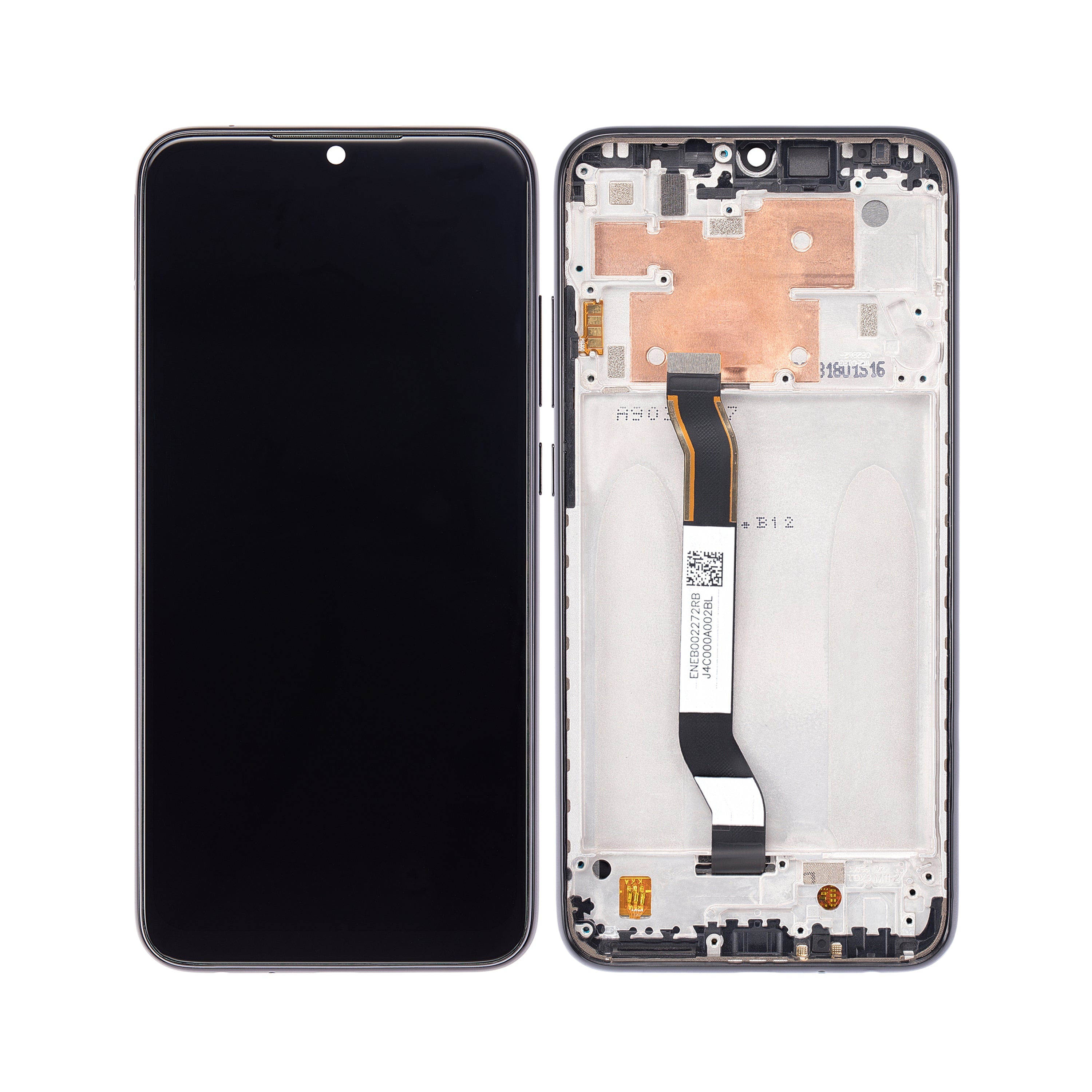 Xiaomi Redmi Note 8. Ecrã e Digitalizador Note 8 (2021) Com Moldura Space Black OEM