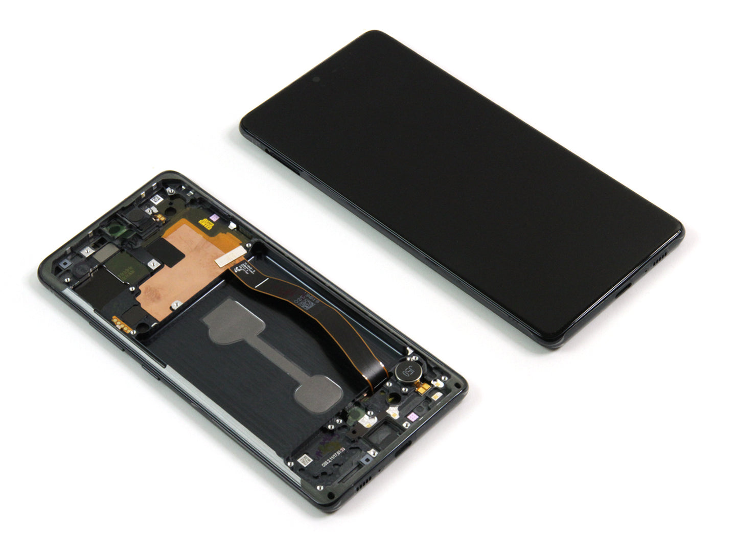 شاشة وديجيتال سامسونج جالاكسي إس 10 لايت G770F مع إطار لون أسود من Prism - حزمة خدمة