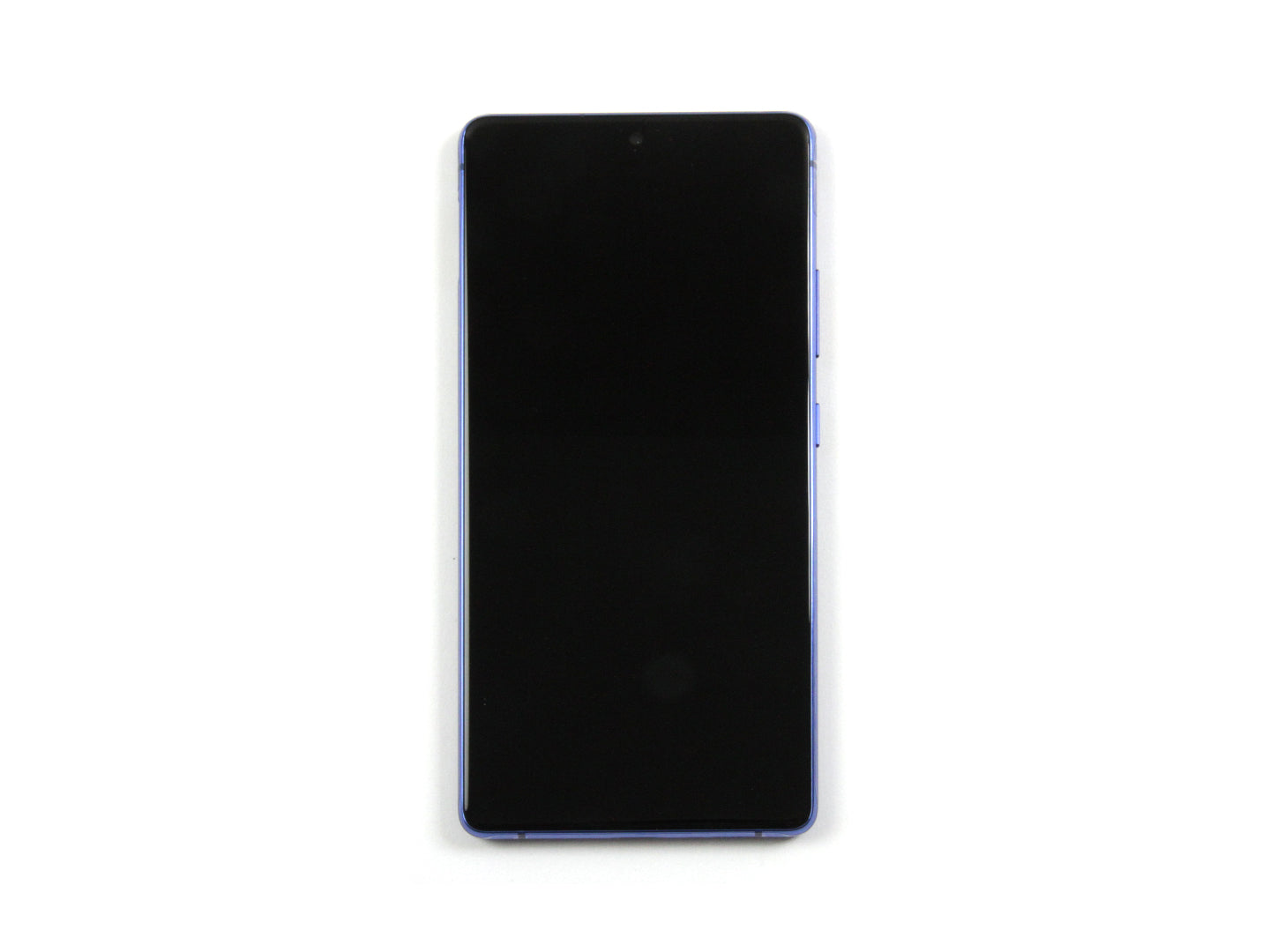 شاشة عرض وديجتايزر لهاتف سامسونج جالاكسي S10 لايت G770F مع إطار أزرق من نوع بريزم، حزمة خدمة