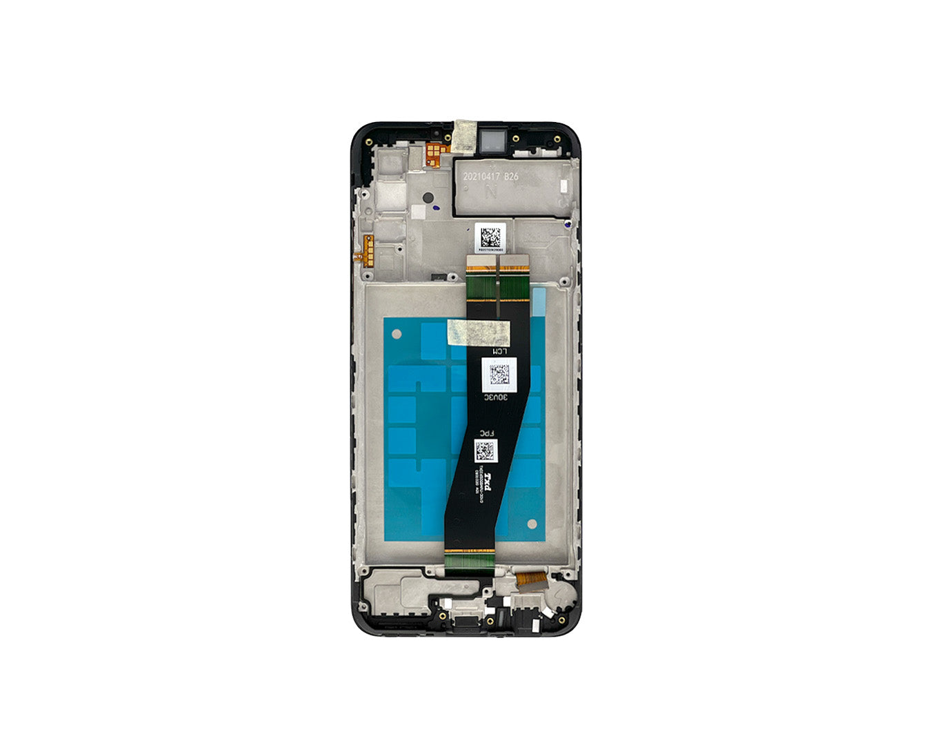 شاشة وهاتف Samsung Galaxy A02s A025G (EU) مع حزمة خدمة إطار أسود