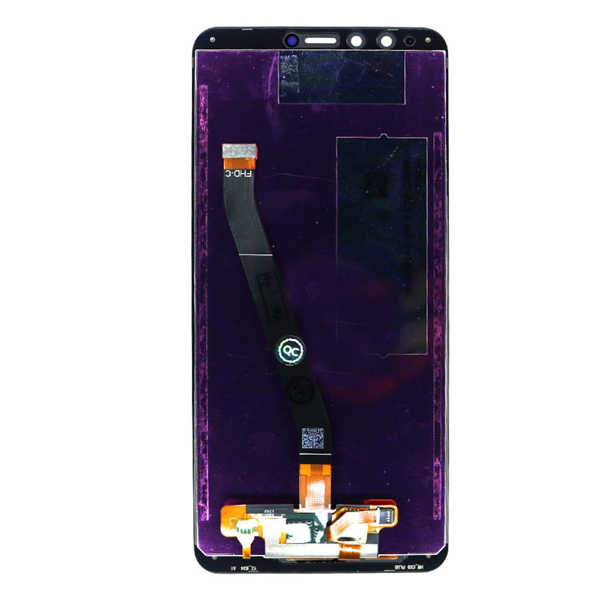 شاشة وديجتايزر هواوي Y9 (2018) بدون إطار أسود OEM