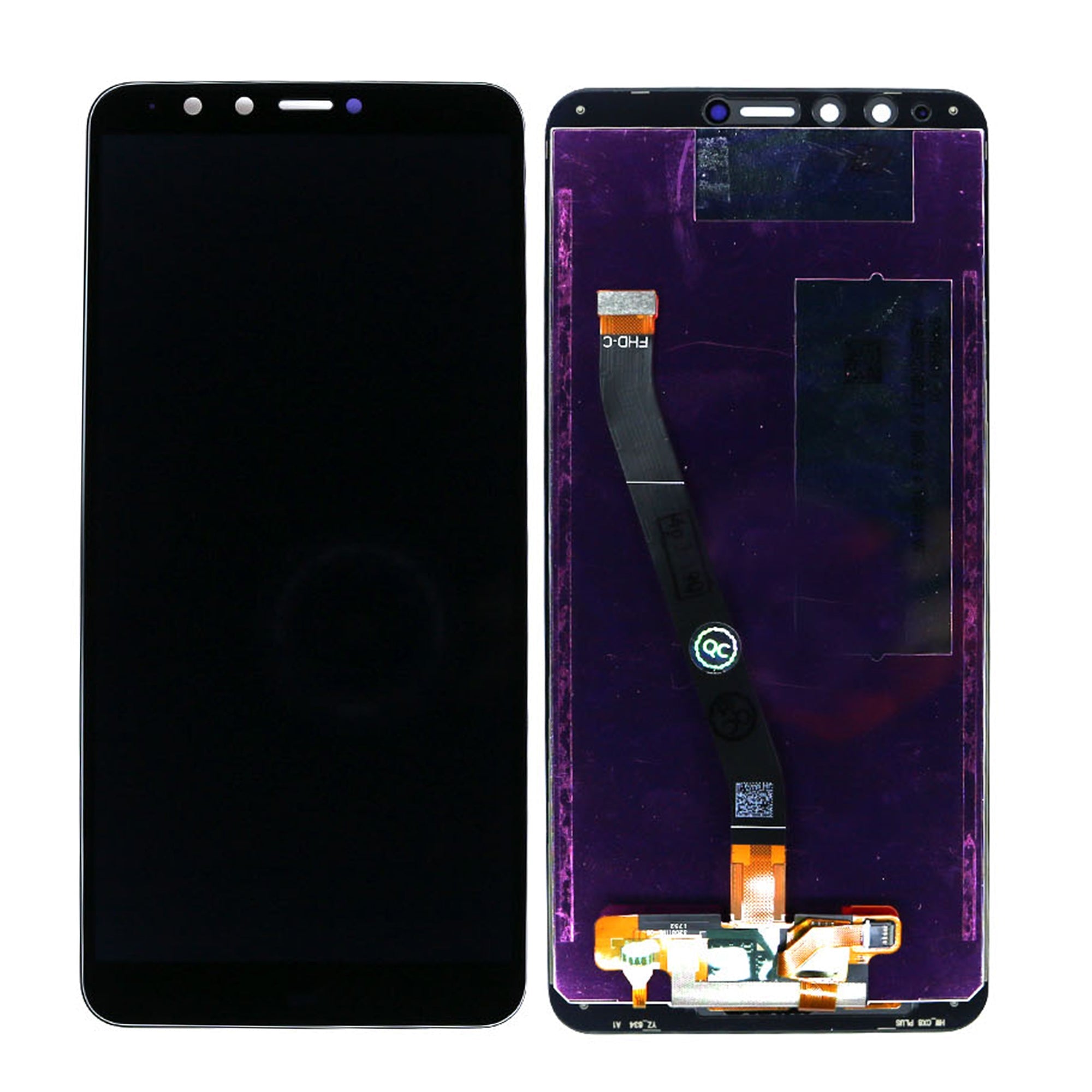 Huawei Y9 (2018) Ecrã E Digitalizador Sem Estrutura Preto OEM