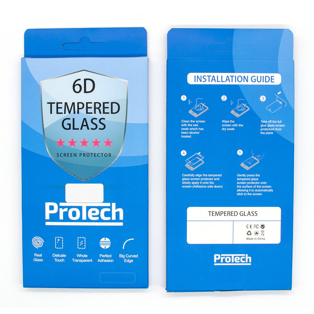 Tempered Glass 6D For Huawei P30 Black