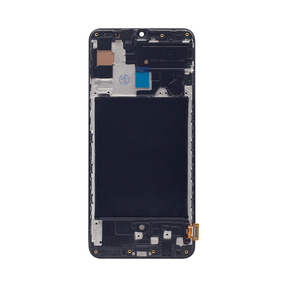 Samsung Galaxy A70 A705F Ecrã e Digitalizador com Aro Preto Soft-OLED