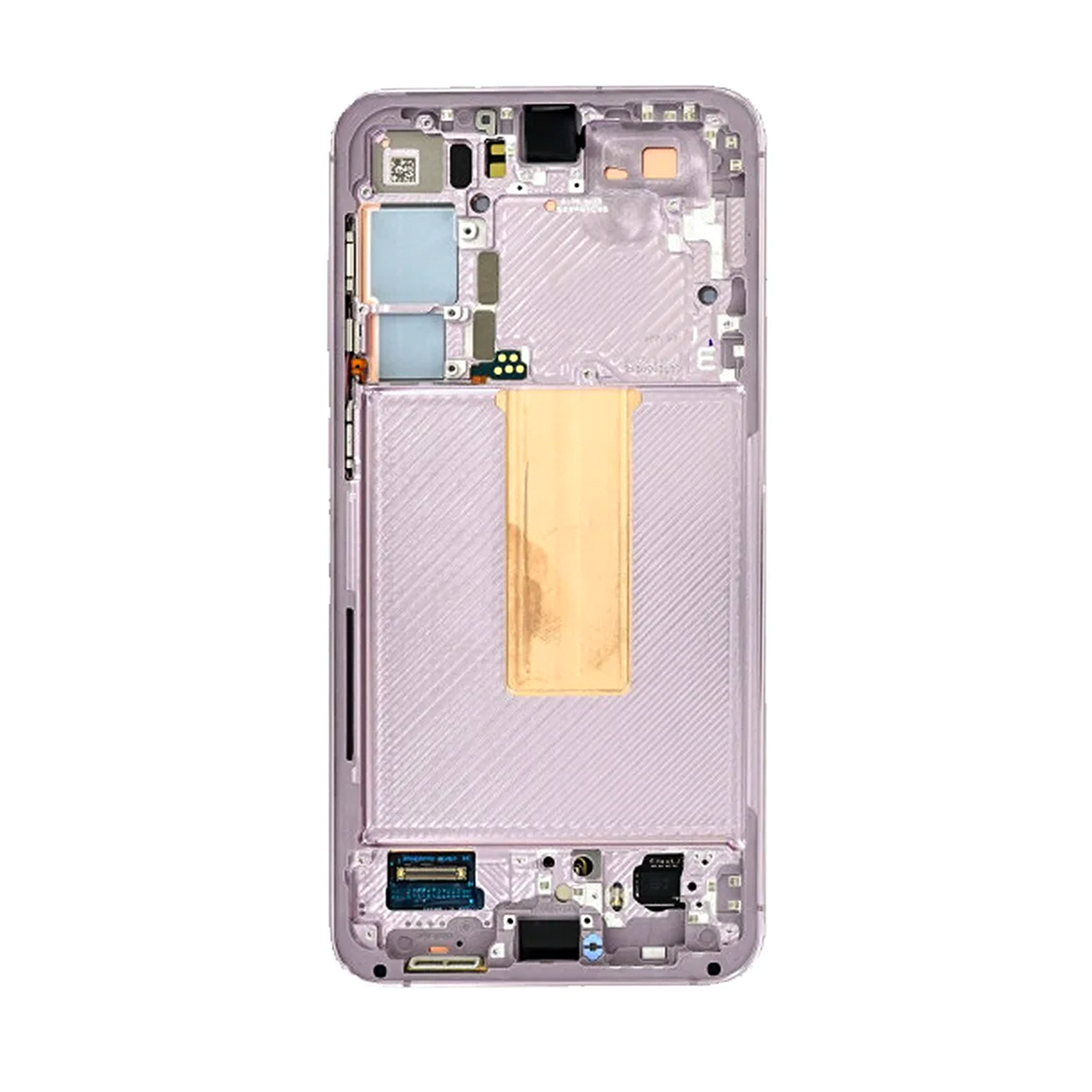شاشة وهيكل (فريم) لهاتف سامسونج جالاكسي S23 بلس S916B بلون لافندر، قطعة غيار أصلية