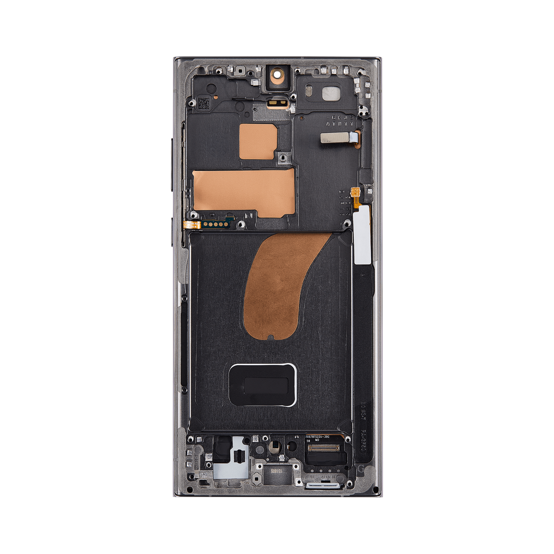 Samsung Galaxy S23 Ultra S918B شاشة وديجيتيزر مع إطار حزمة خدمة أخضر
