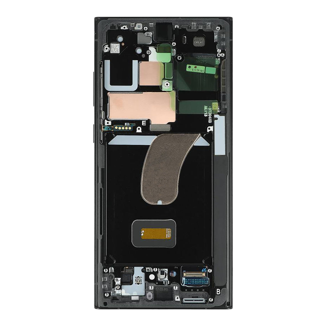 Samsung Galaxy S23 Ultra S918B Display And Digitizer With Frame Graphite. Red Service Pack