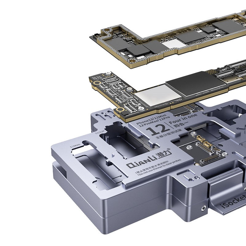 QIANLI iSocket 4 in 1 Motherboard Layered Test Frame For Apple iPhone 12 Series