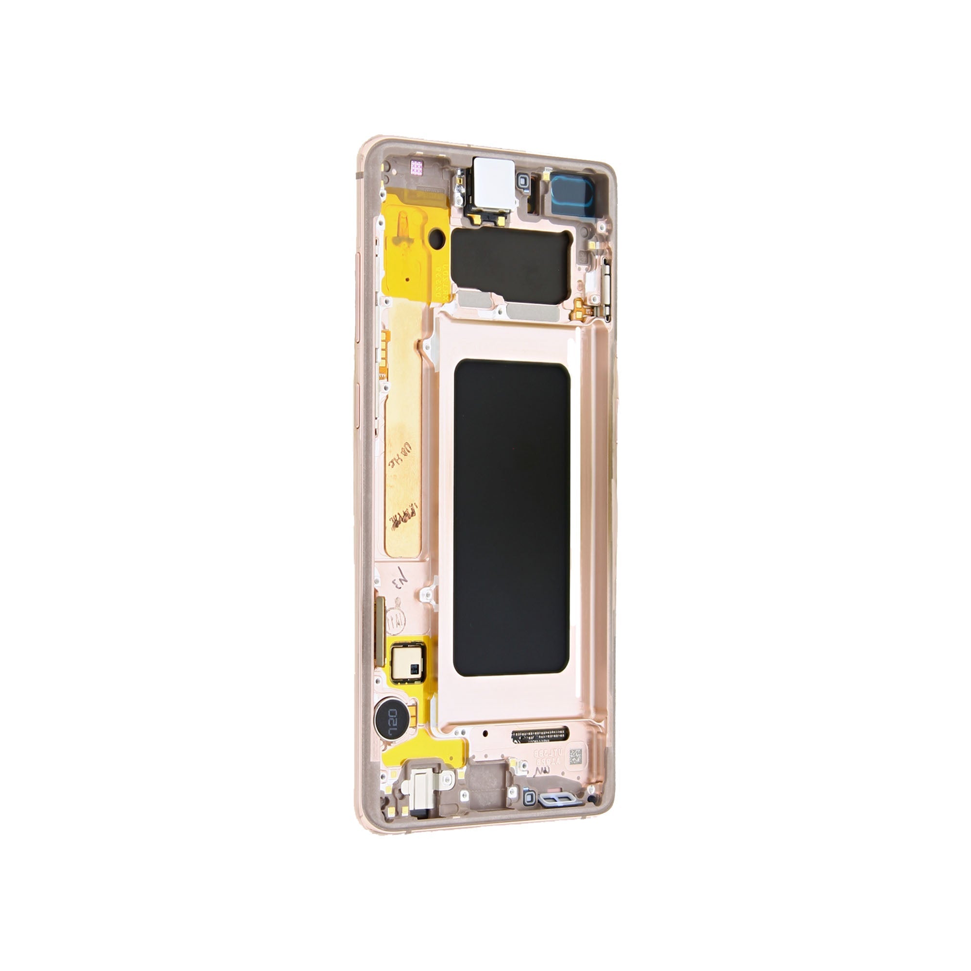 Samsung Galaxy S10 Plus G975F Ecrã e Digitalizador com Aro Branco Cerâmico Service Pack
