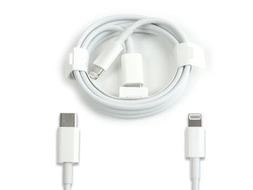 Para Cabo Apple USB-C para Lightning 100cm Branco Caixa de Varejo