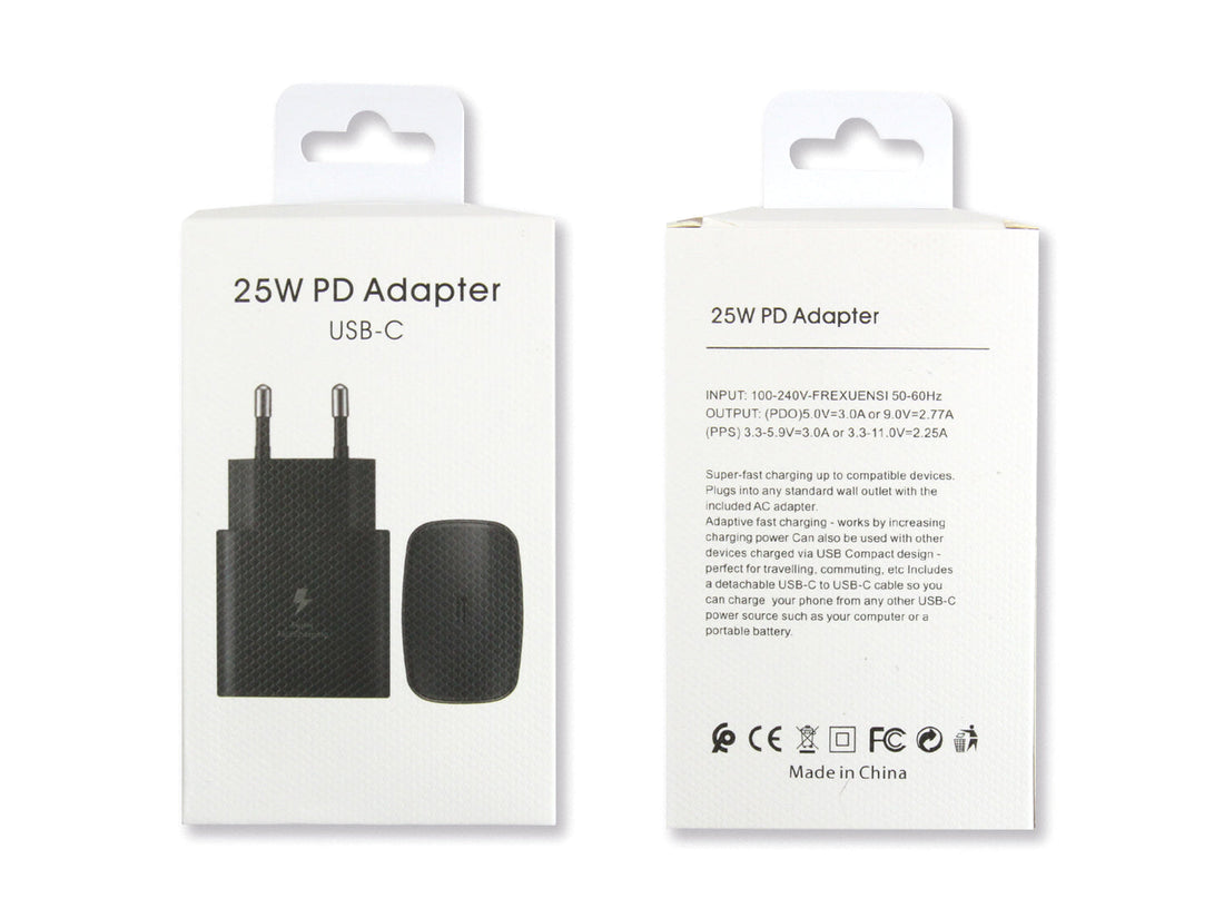 Samsung PD Adapter EP-TA800NW USB-C 25W Black Retail Box