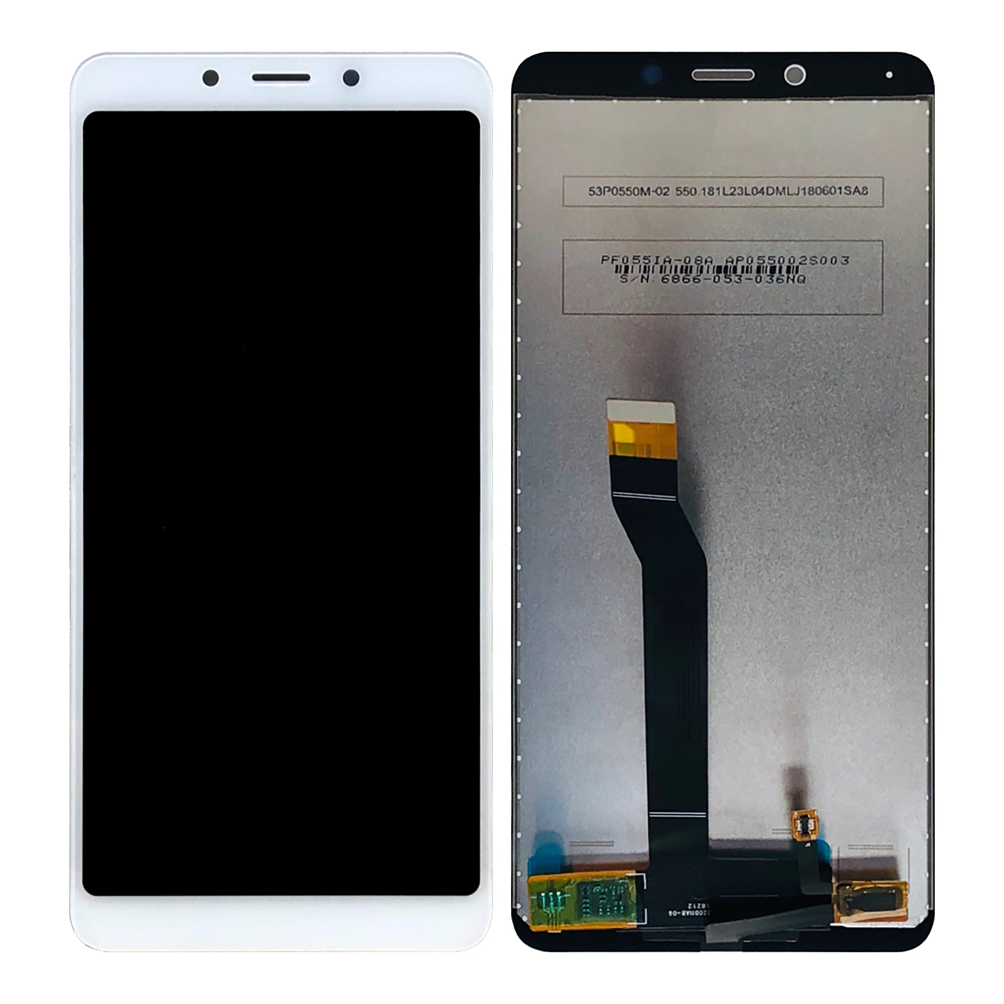 Ecrã e Digitalizador Xiaomi Redmi 6A Sem Aro Branco OEM
