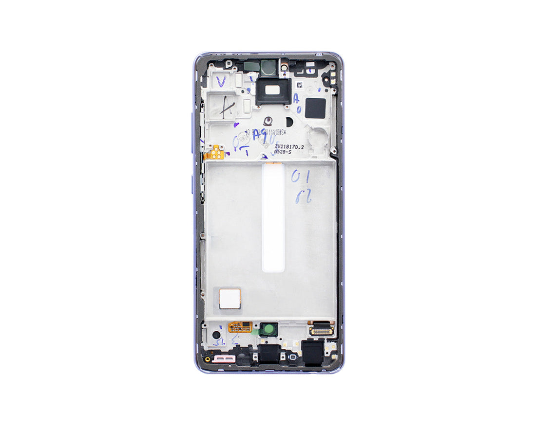 Samsung Galaxy A52s 5G A528B Ecrã e Digitalizador com Aro Violeta Fantástico Service Pack