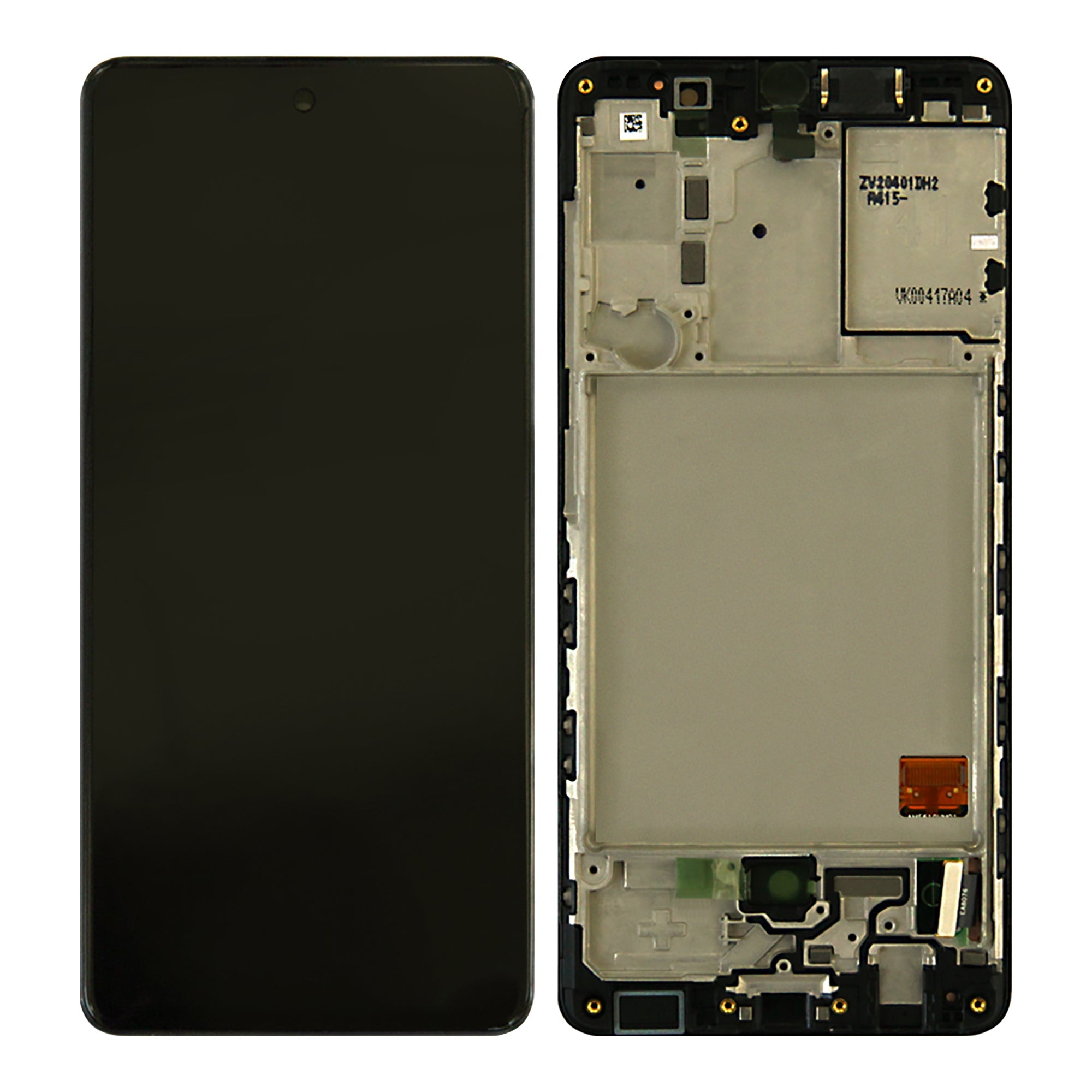 Samsung Galaxy A41 A415F Ecrã e Digitalizador com Aro Prism Crush Black Service Pack