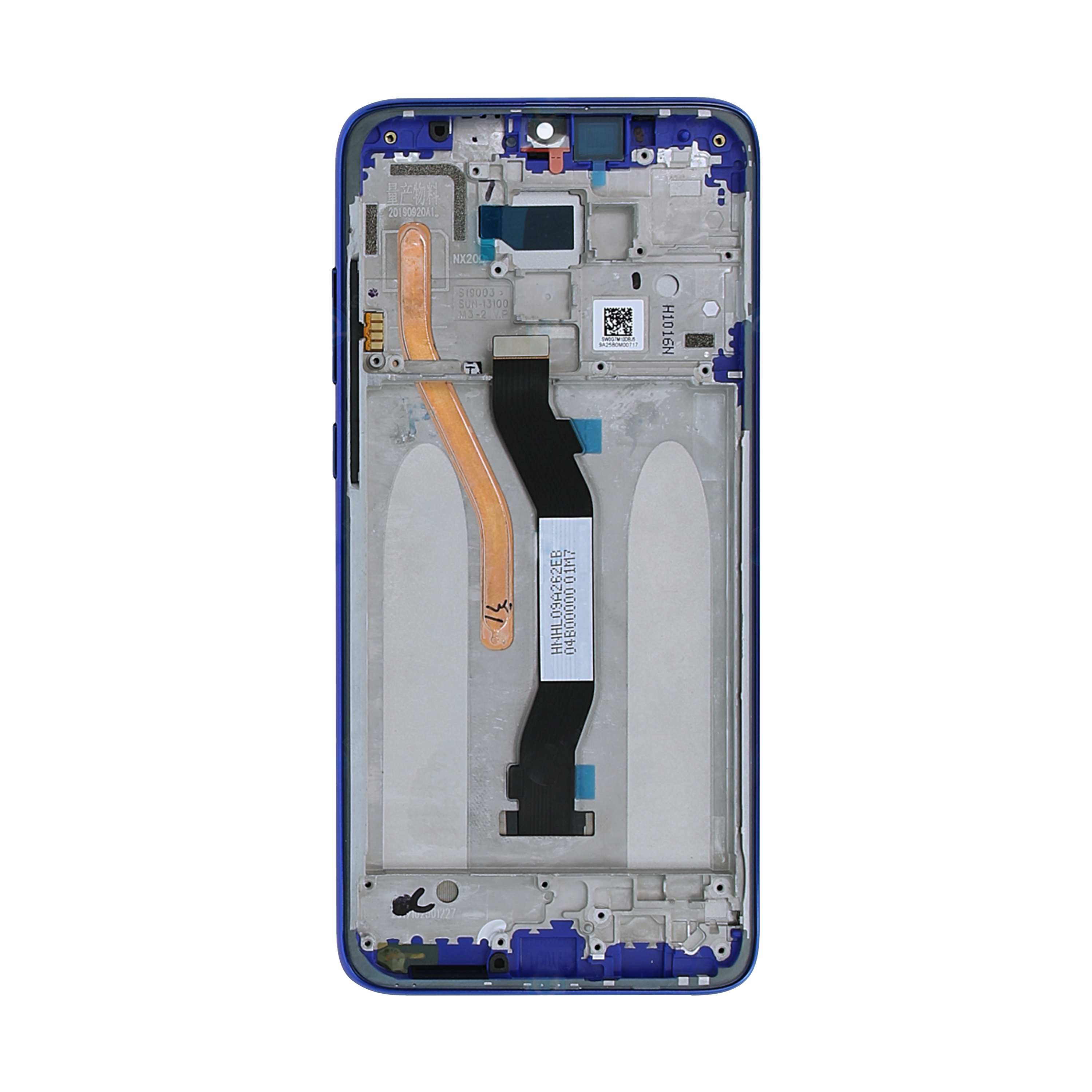 Ecrã e Digitalizador Xiaomi Redmi Note 8 Pro com Chassi Azul OEM