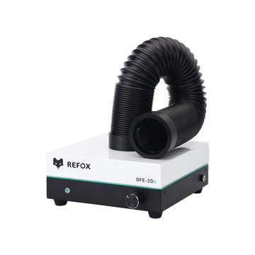 مستخرج دخان سطح المكتب REFOX DFE-20B لإصلاح الهواتف المحمولة