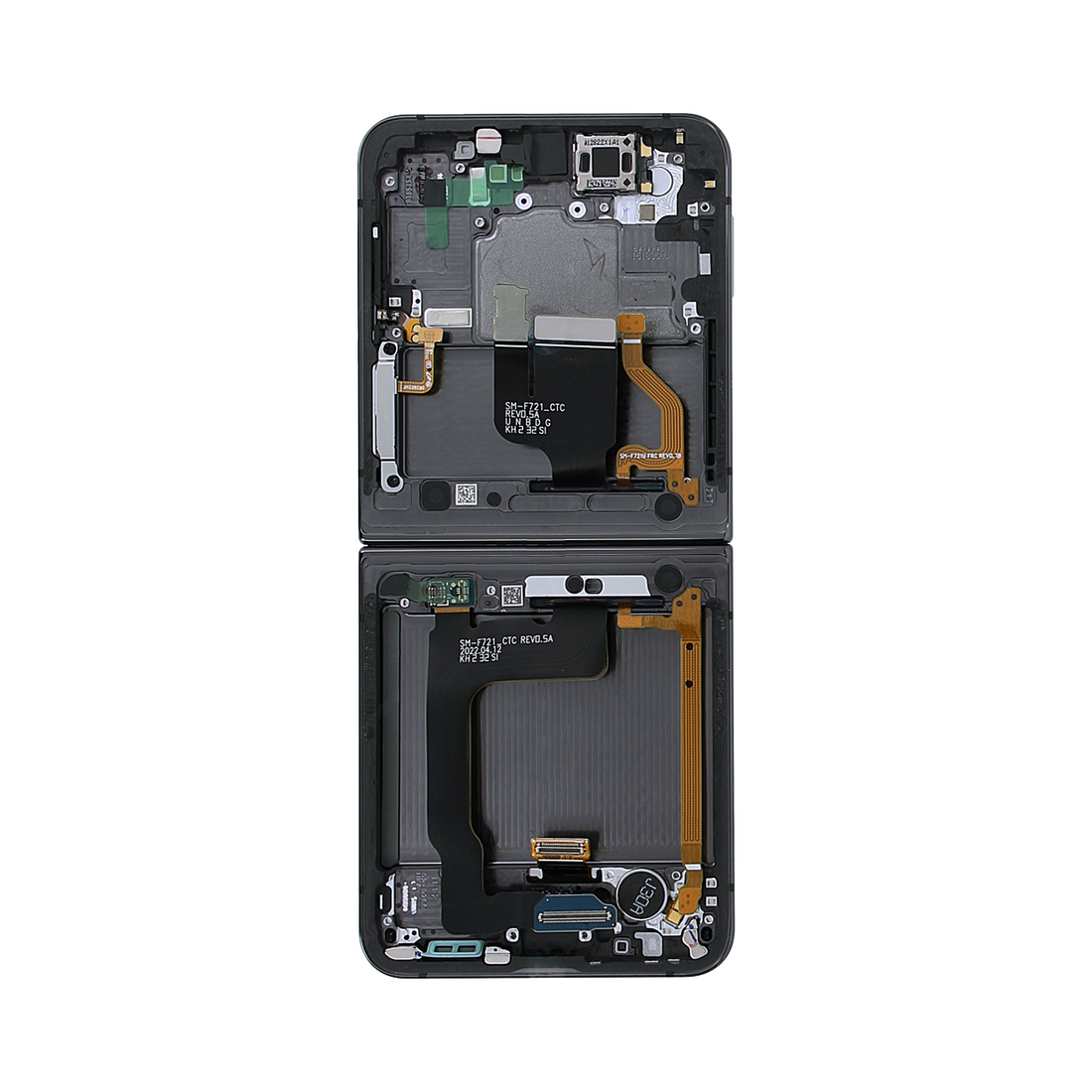 Samsung Galaxy Z Flip4 F721B Main Display And Digitizer With Frame Graphite Service Pack