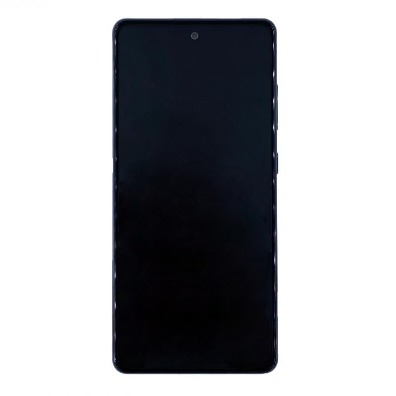 Samsung Galaxy S20 FE G780F. 5G G781B شاشة وديجيتيزر مع إطار أزرق (Cloud Navy) قطعة غيار أصلية (Service Pack)