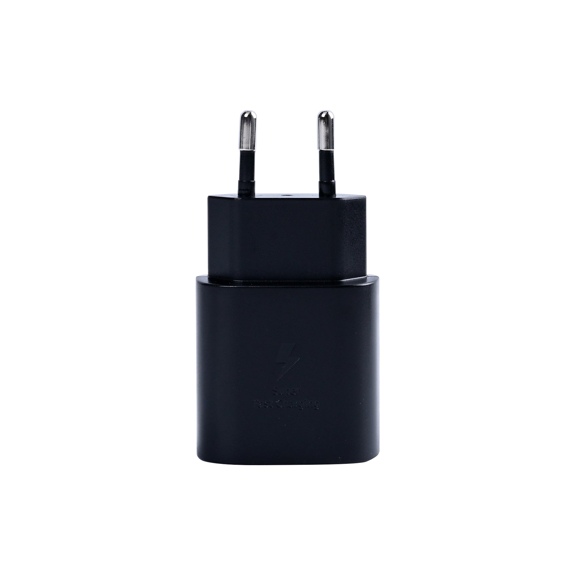 شاحن سفر سريع مع كابل USB-C بطول 100 سم وقوة 25 واط، لون أسود (عبوة بيع بالتجزئة)