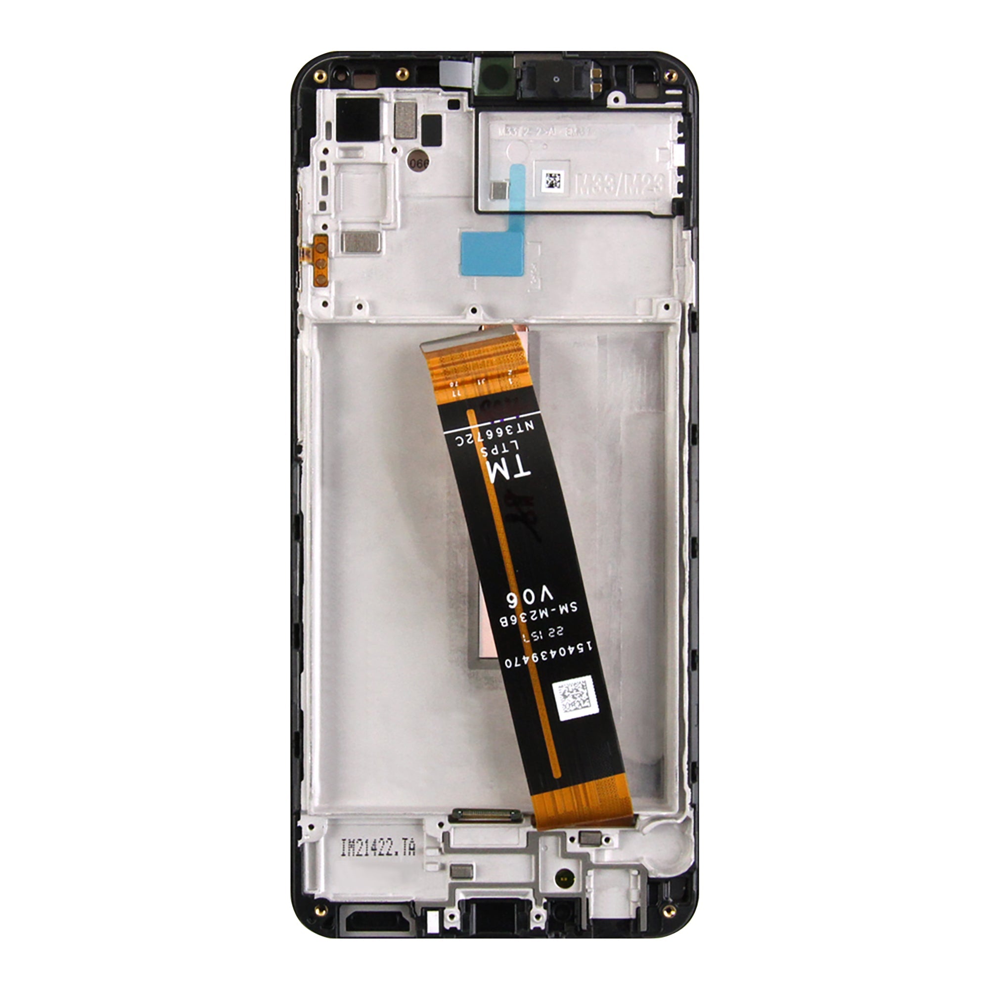 Samsung Galaxy M33 5G M336B Ecrã e Digitalizador Com Aro Preto (TM Flex) Service Pack