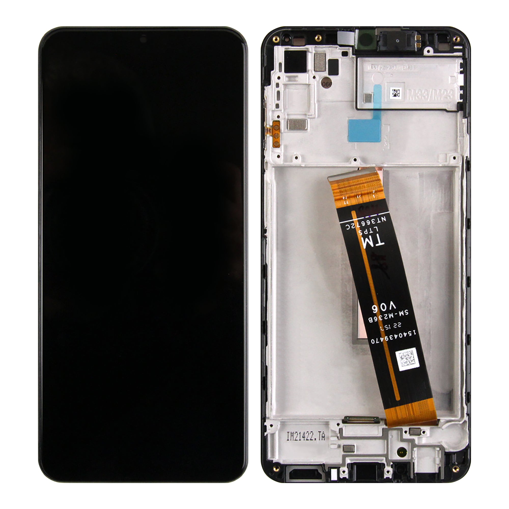 Samsung Galaxy M33 5G M336B Ecrã e Digitalizador Com Aro Preto (TM Flex) Service Pack