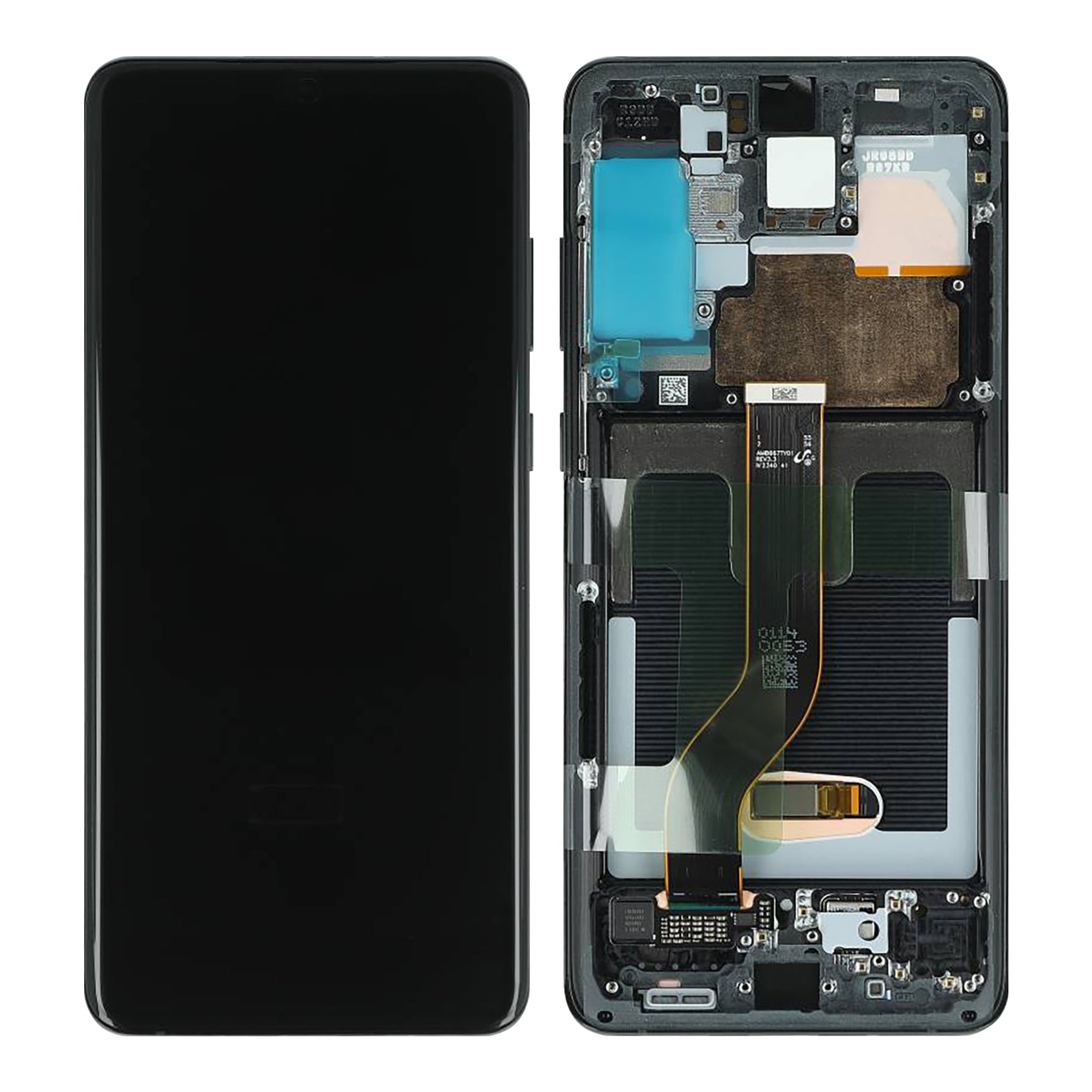 Samsung Galaxy S20 Plus G985F. S20 Plus 5G G986F Display And Digitizer With Frame Cosmic Black Service Pack
