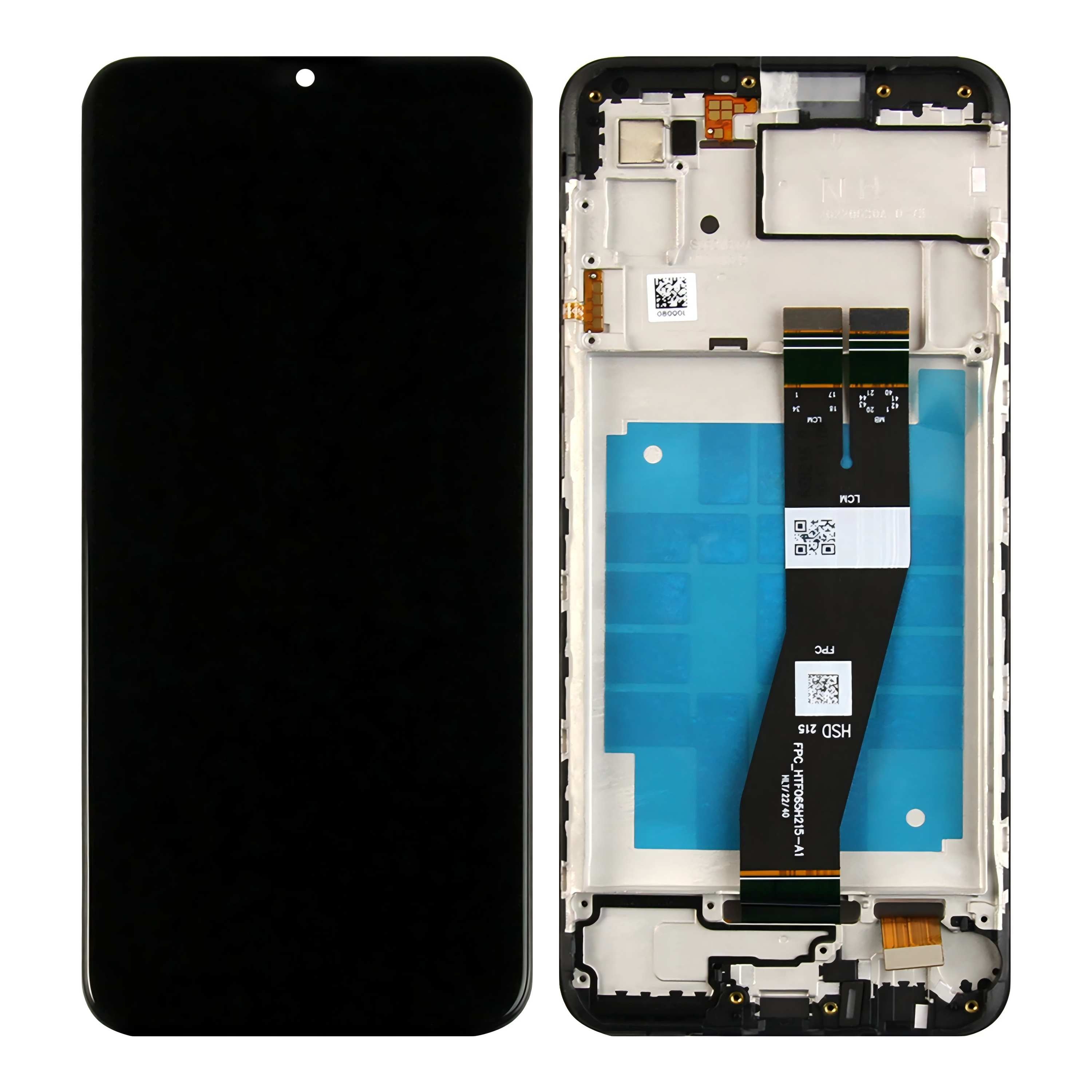 Samsung Galaxy A03 A035F Ecrã e Digitalizador com Aro Preto Service Pack