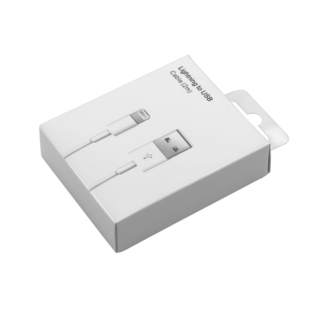For Apple USB-A To Lightning Cable 200cm White Retail Box