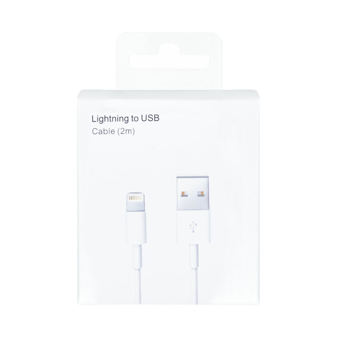 For Apple USB-A To Lightning Cable 200cm White Retail Box