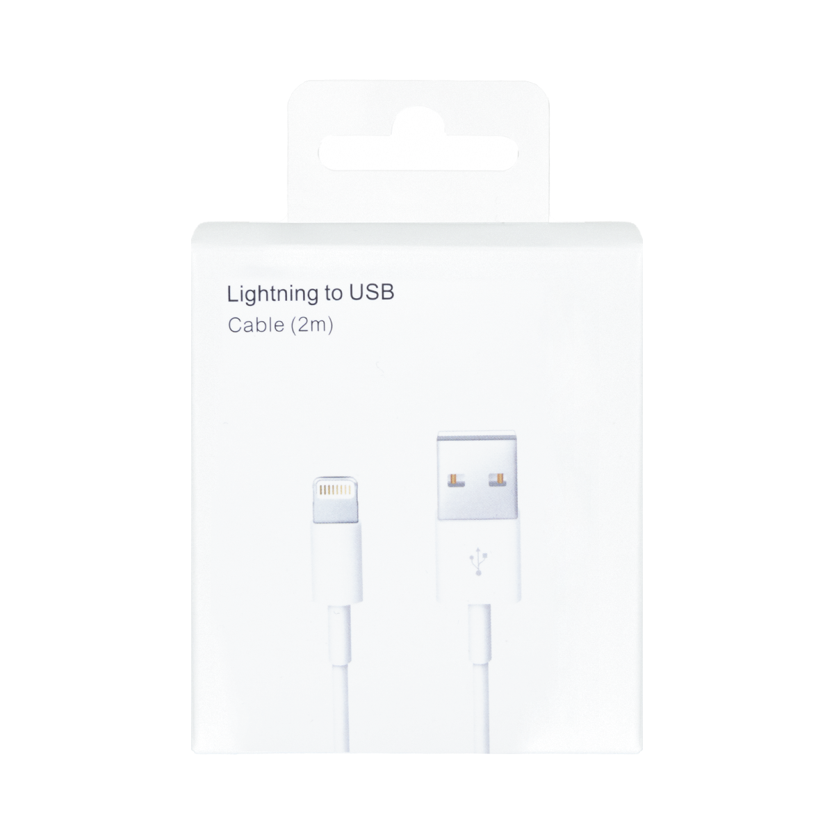 For Apple USB-A To Lightning Cable 200cm White Retail Box
