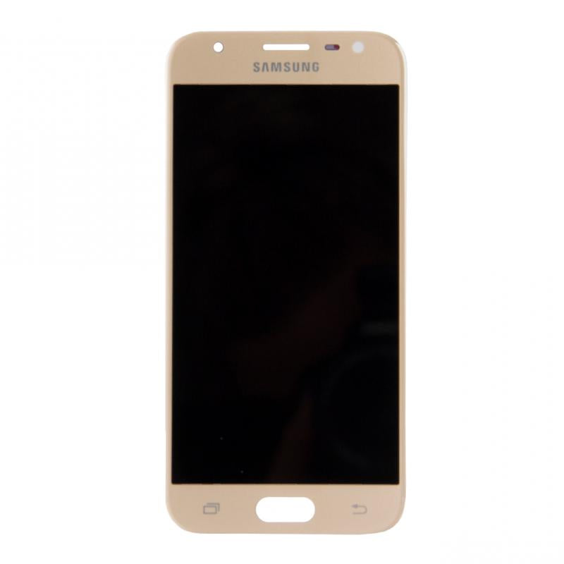 Ecrã e Digitalizador Samsung Galaxy J3 J330F (2017) Sem Aro Dourado Soft-OLED