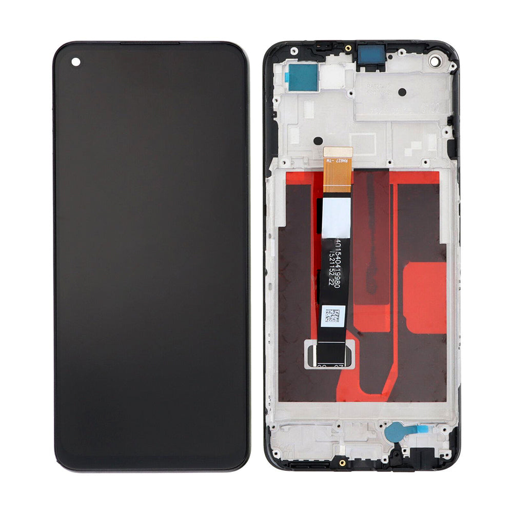 شاشة Realme 8 5G. Narzo 30 5G وديجتايزر مع إطار أسود بجودة تصنيع المعدات الأصلية (OEM)