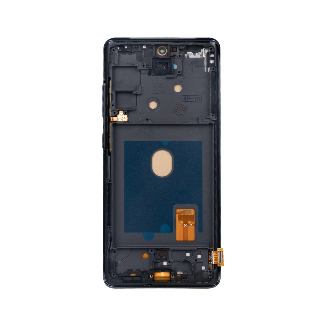 شاشة لمس رقمية لهاتف سامسونج جالاكسي S20 FE G780F. G781B 5G بإطار بلون Cloud Navy نوع Soft-OLED