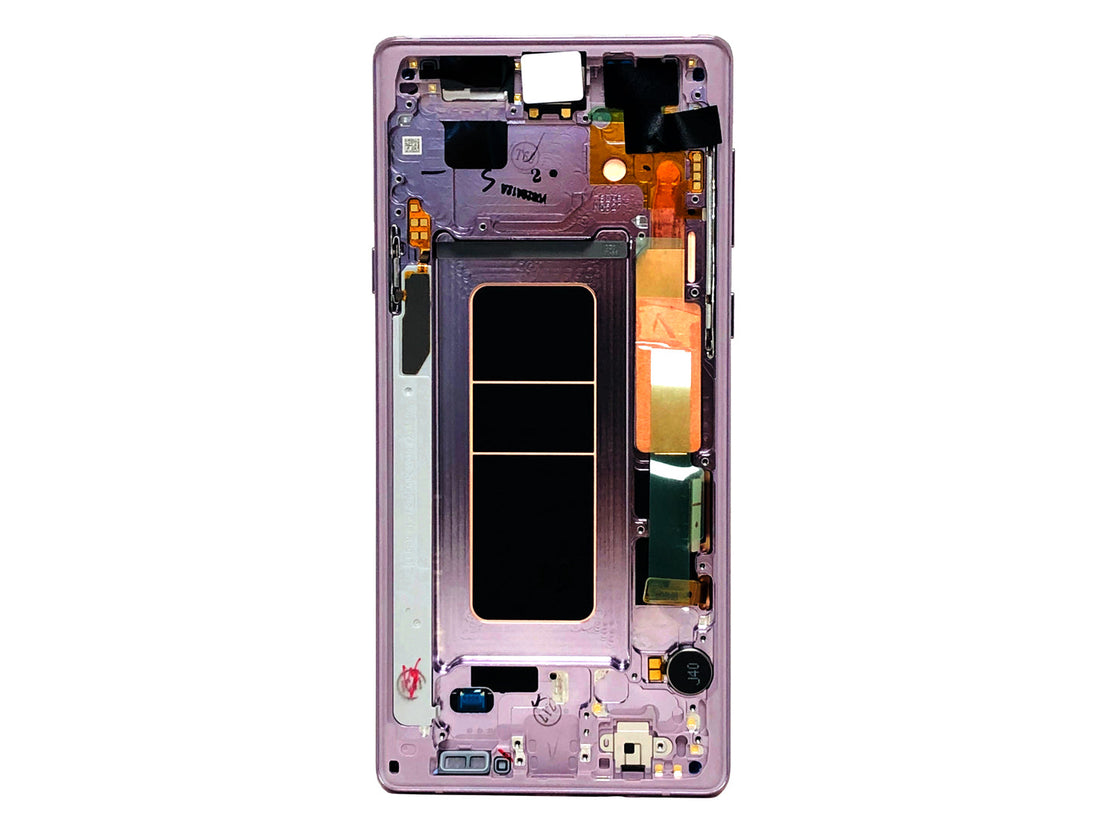 شاشة لمس وهيكل لجهاز Samsung Galaxy Note 9 N960F لون بنفسجي فاتح (حزمة خدمة)